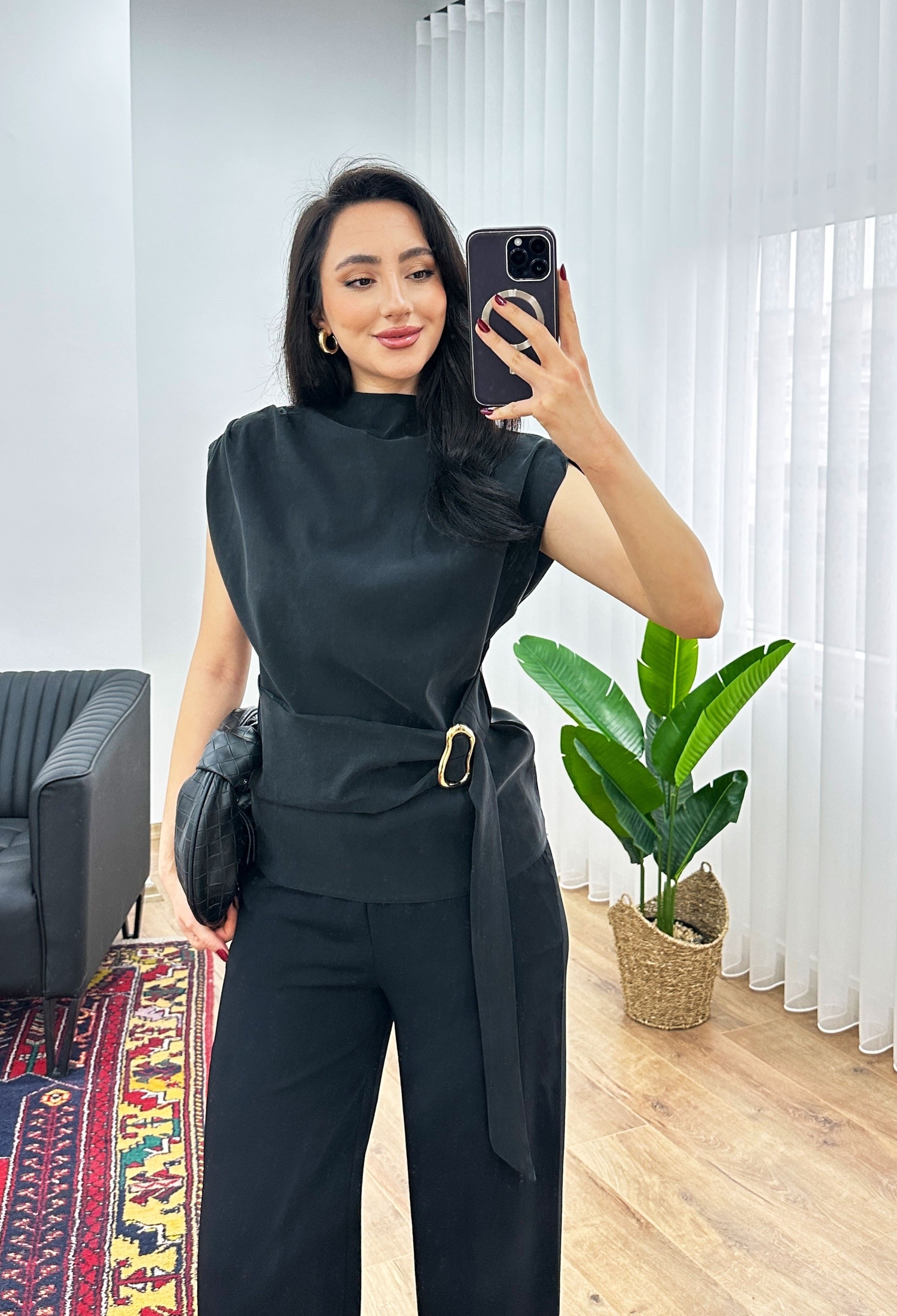 ElegantBlouse With High Neck And Cap Sleeves - Brand: Lustrin - Women & Kids, Baby Clothes Wholesale - TheBS Women