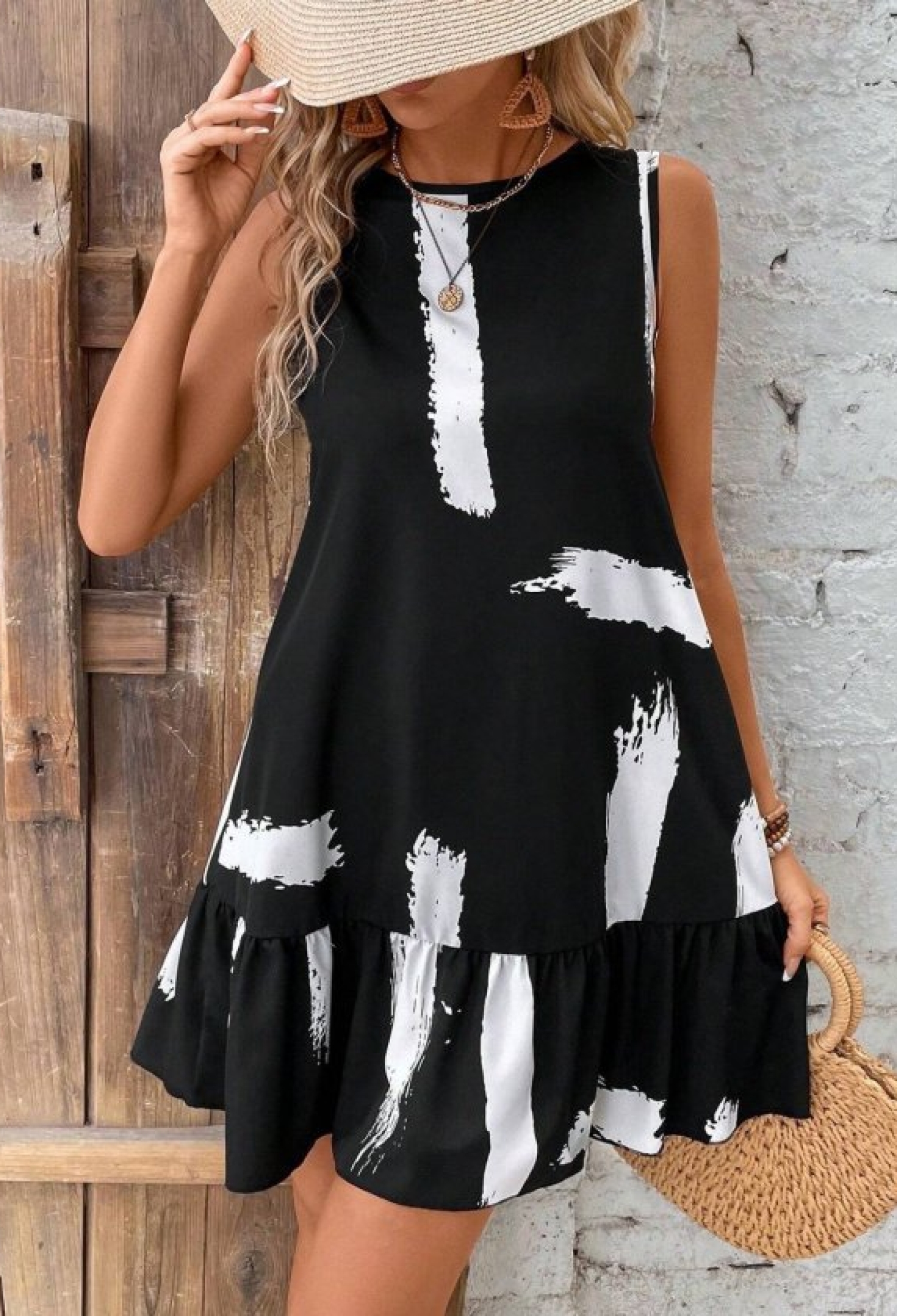 Babydoll Mini Dress - Sleeveless With Cap Sleeve - Brand: Janes - Women & Kids, Baby Clothes Wholesale - TheBS Women