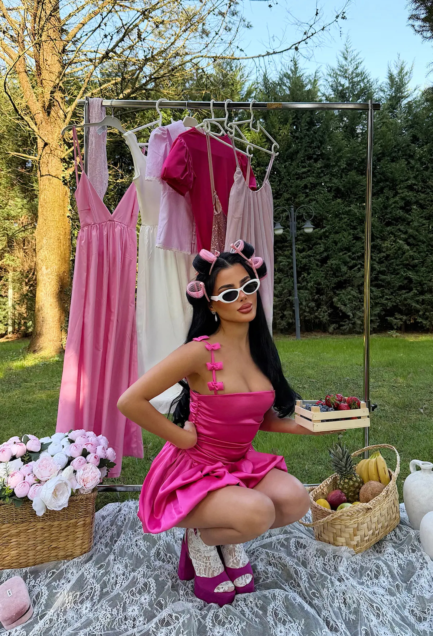 Fit And Flare Mini Dress With Square Neck - Brand: EYYO ATELIER - Women & Kids, Baby Clothes Wholesale - TheBS Women