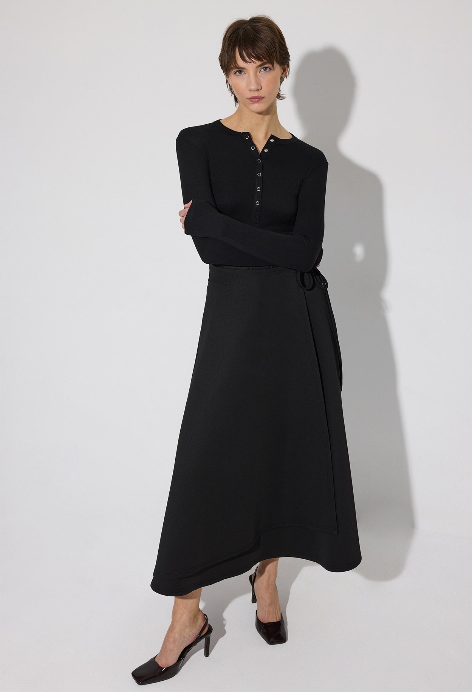 Elegant Blouse With Grandad Neck - Brand: Touche Prive - Women & Kids, Baby Clothes Wholesale - TheBS Women