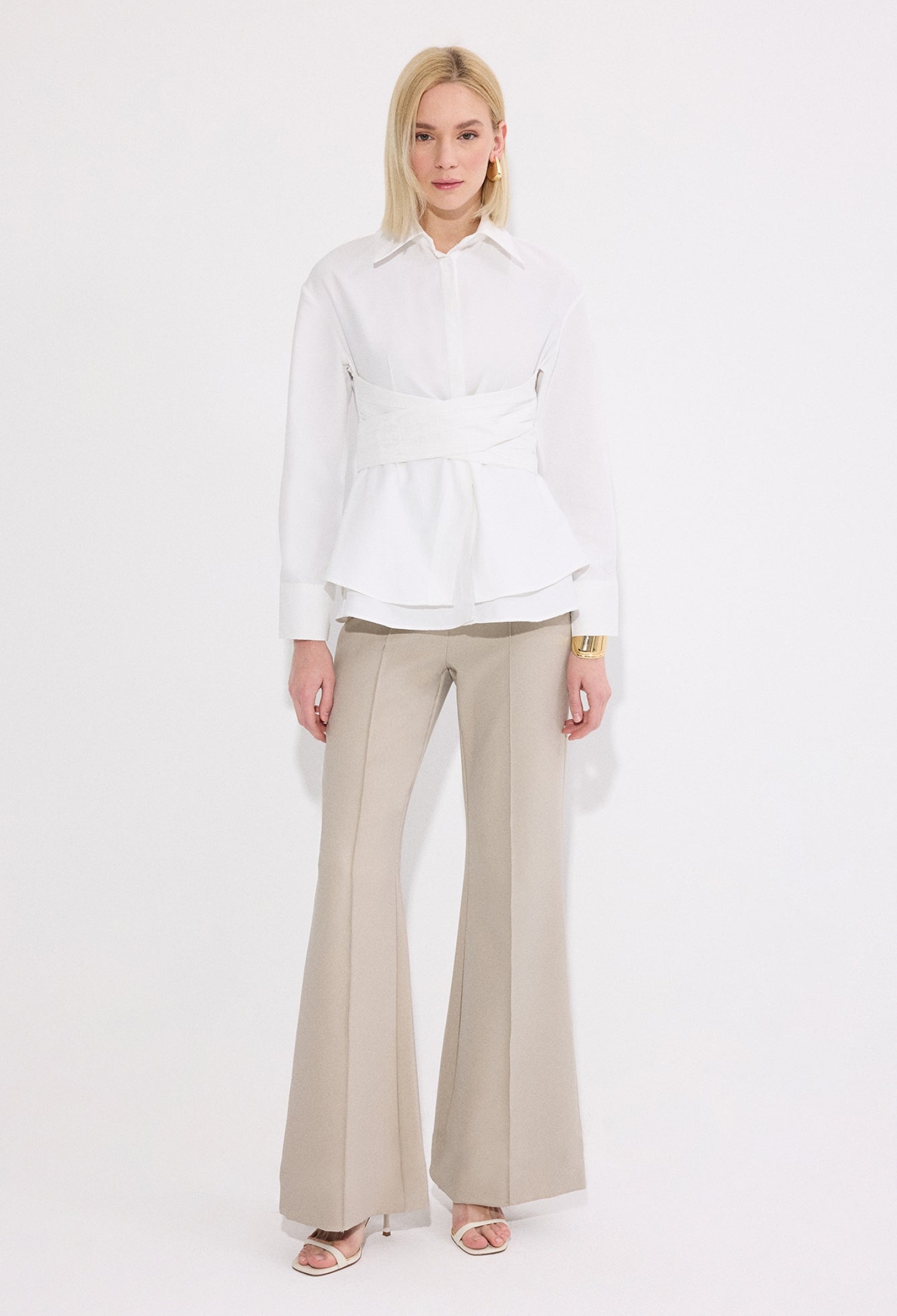 White Formal Elegant Casual Preppy Shirt - Brand: Touche Prive - Women & Kids, Baby Clothes Wholesale - TheBS Women