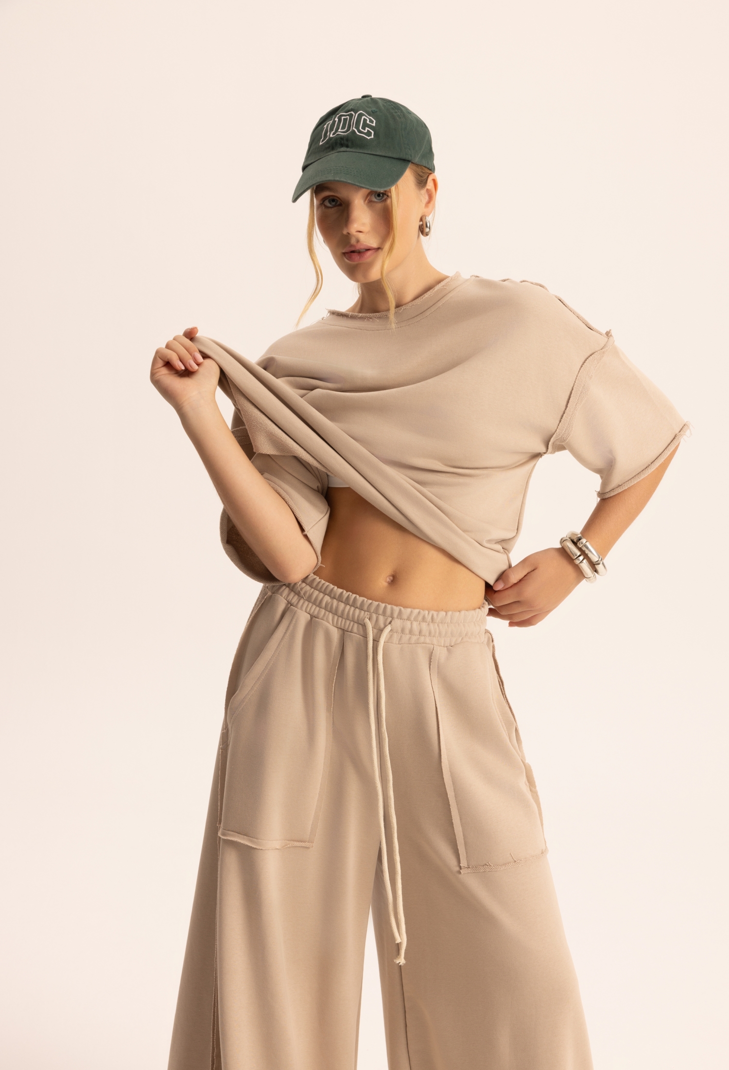Beige Casual Streetwear Sport Set - Brand: Mai Collection - Women & Kids, Baby Clothes Wholesale - TheBS Women