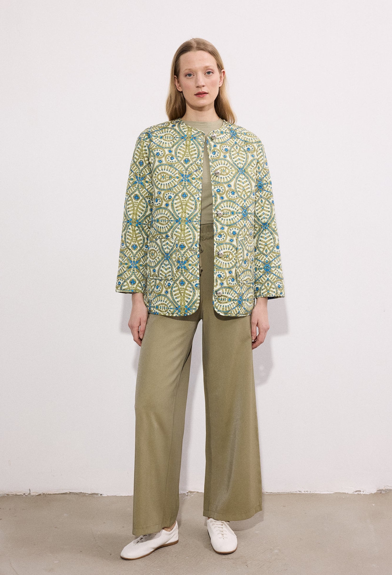 Khaki Overshirt Jacket - Brand: Touche Prive - Women & Kids, Baby Clothes Wholesale - TheBS Women