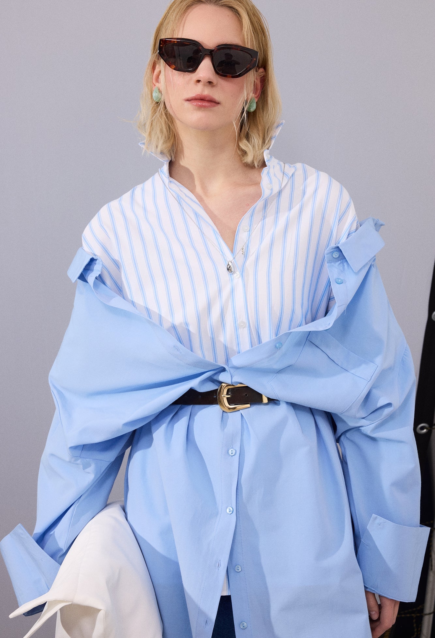 Blue Casual Streetwear Elegant Shirt - Brand: Touche Prive - Women & Kids, Baby Clothes Wholesale - TheBS Women