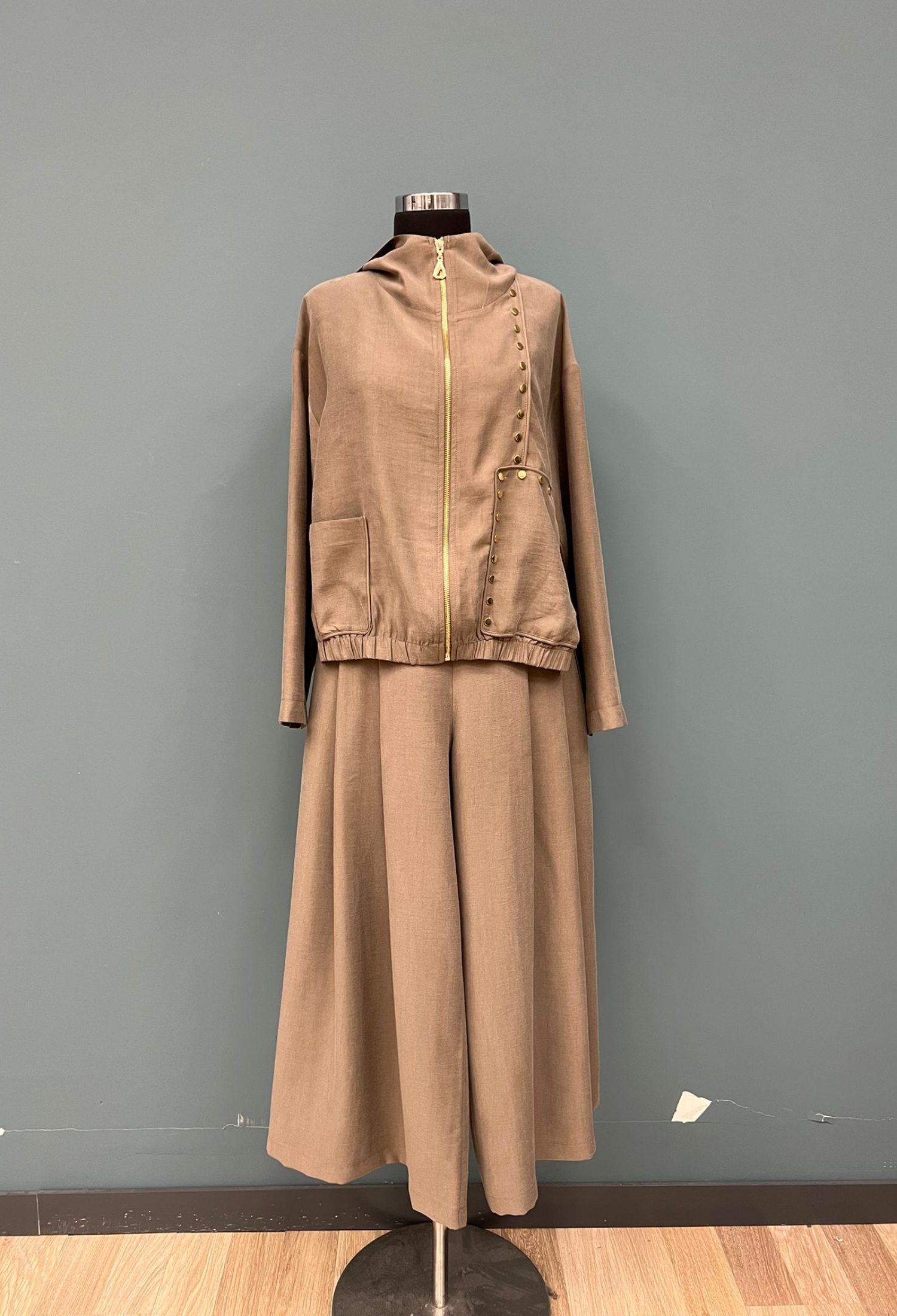 Brown Oversized Fit Palazzo Set - Brand: Puane - Women & Kids, Baby Clothes Wholesale - TheBS Women