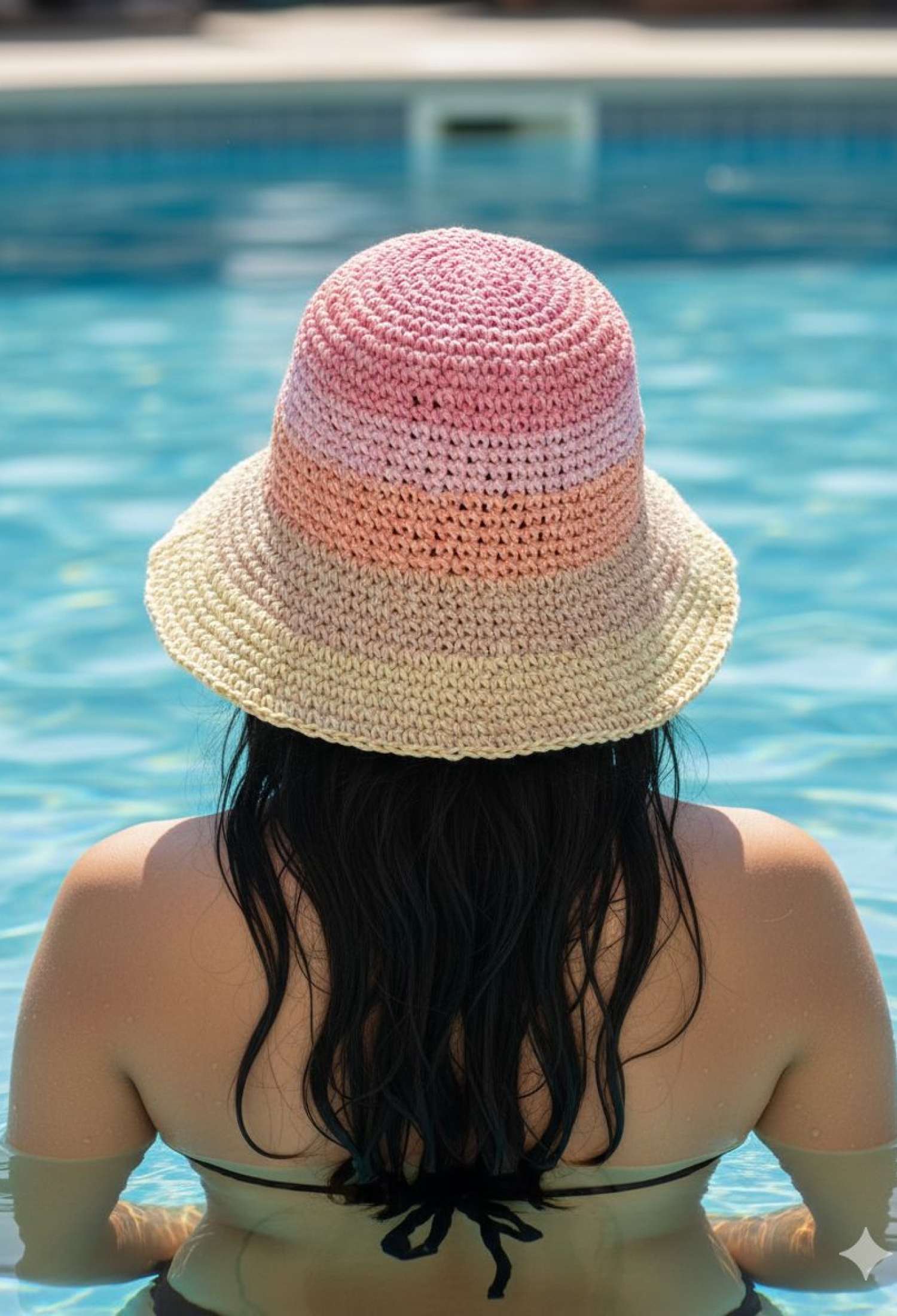 Pink Casual Ombre Hat - Brand: Axesoire - Women & Kids, Baby Clothes Wholesale - TheBS Women