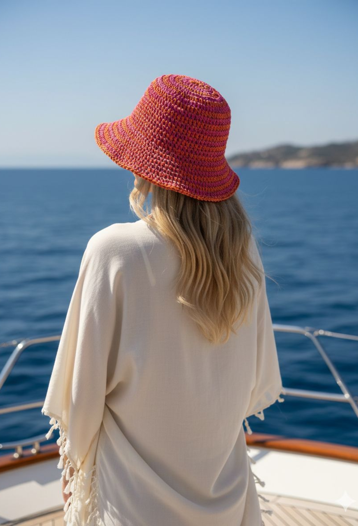 Orange Casual Boho Hat - Brand: Axesoire - Women & Kids, Baby Clothes Wholesale - TheBS Women