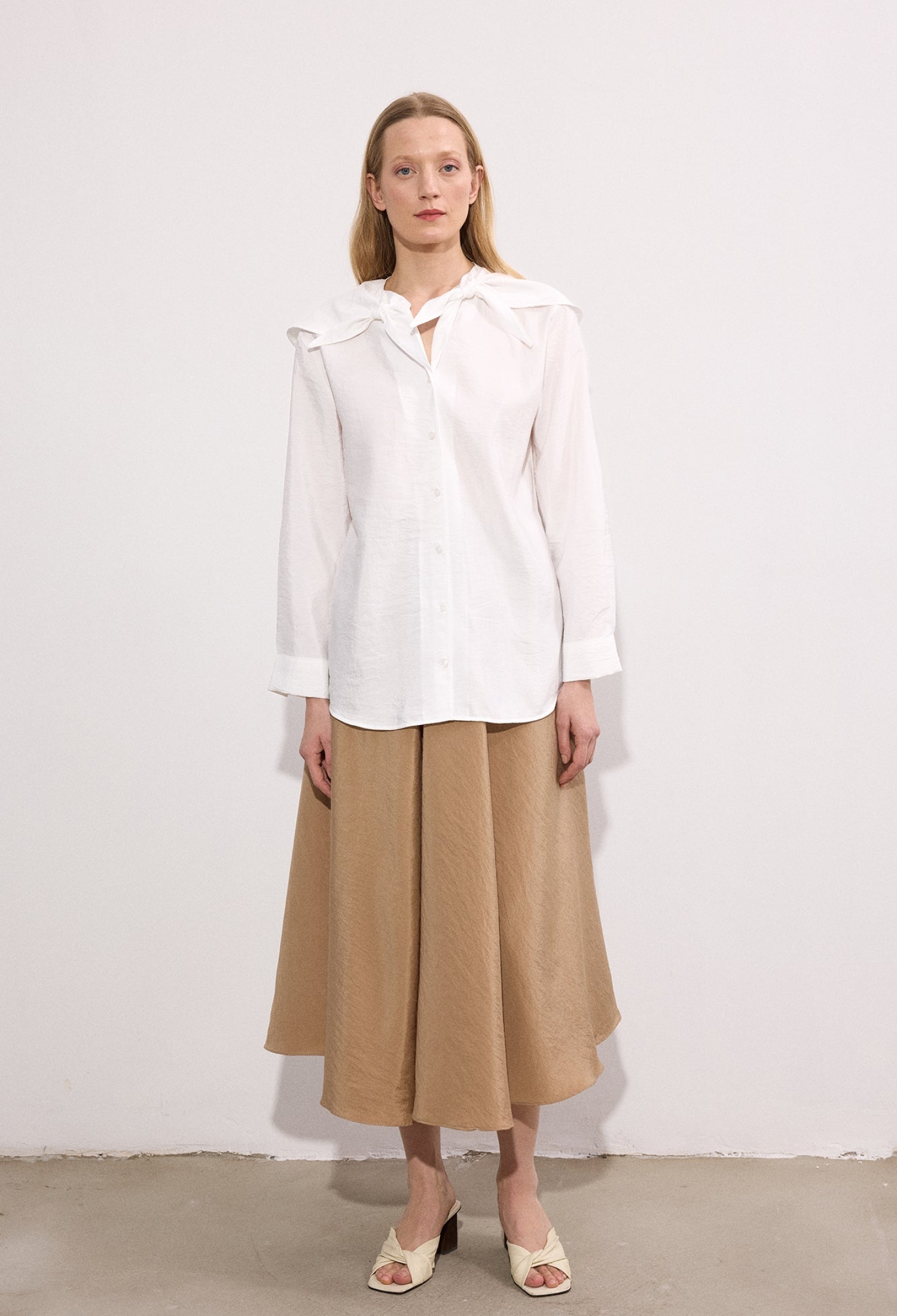 White Casual Formal Elegant Shirt - Brand: Touche Prive - Women & Kids, Baby Clothes Wholesale - TheBS Women