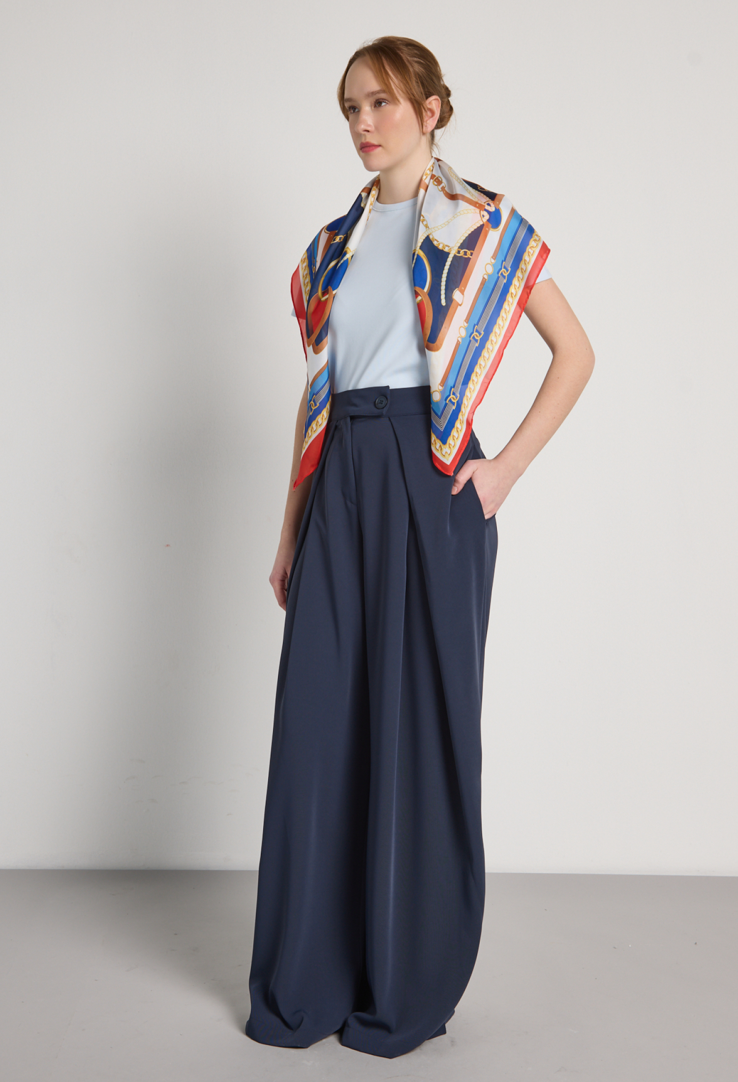 Navy Blue Palazzo Pants - Brand: First Angels - Women & Kids, Baby Clothes Wholesale - TheBS Women