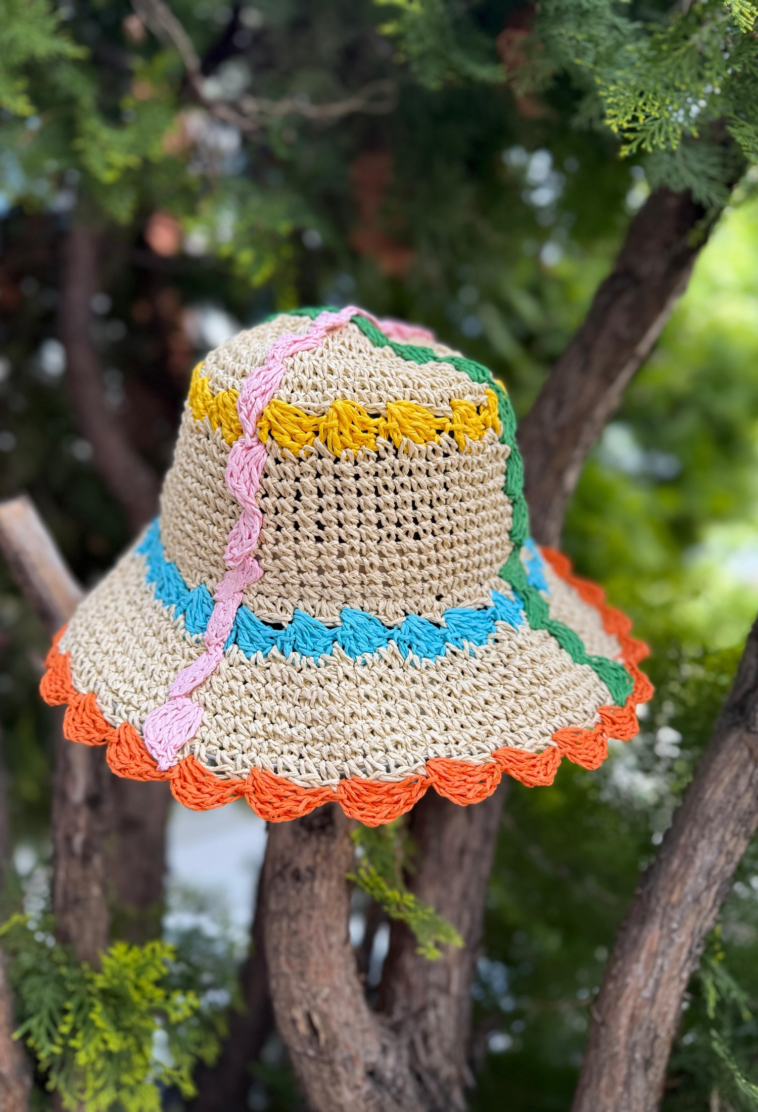 Beige Boho Hat For Summer & Spring - Brand: Axesoire - Women & Kids, Baby Clothes Wholesale - TheBS Women