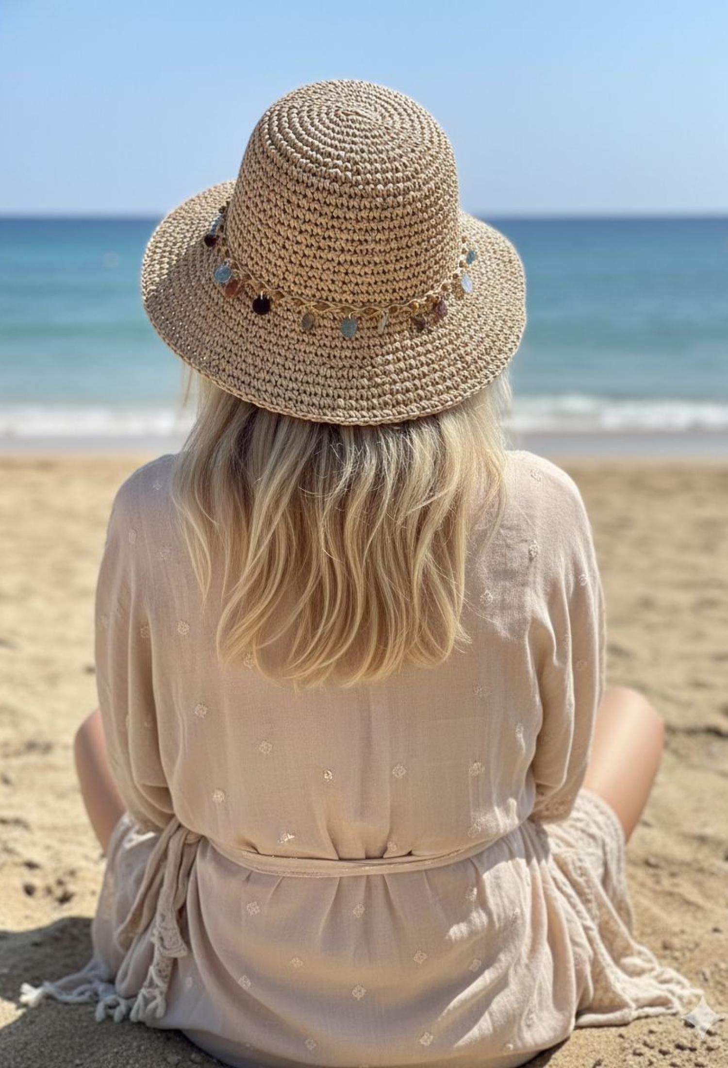 Beige Casual Boho Vintage Elegant Retro Hat - Brand: Axesoire - Women & Kids, Baby Clothes Wholesale - TheBS Women