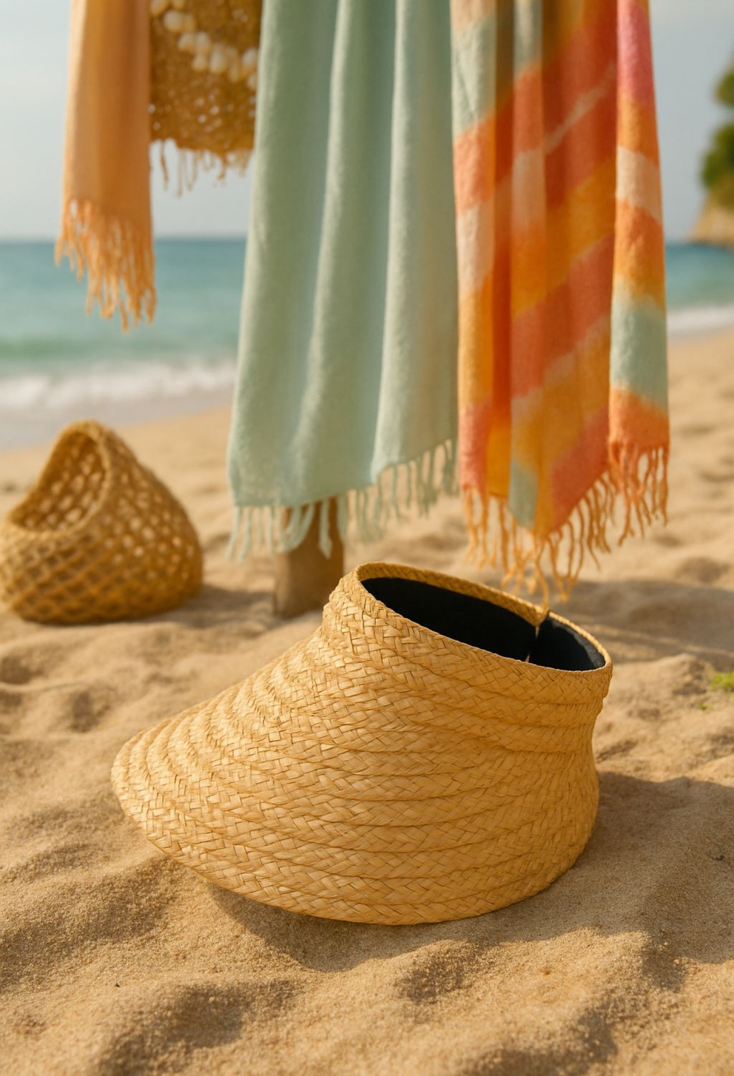 Beige Casual Sport Hat For Spring & Summer - Brand: Axesoire - Women & Kids, Baby Clothes Wholesale - TheBS Women