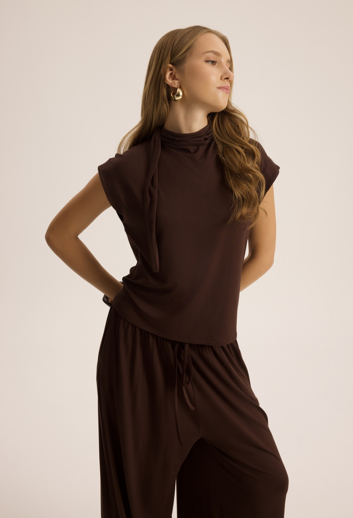 Elegant Palazzo Set With Drawstring - Brand: Mai Collection - Women & Kids, Baby Clothes Wholesale - TheBS Women