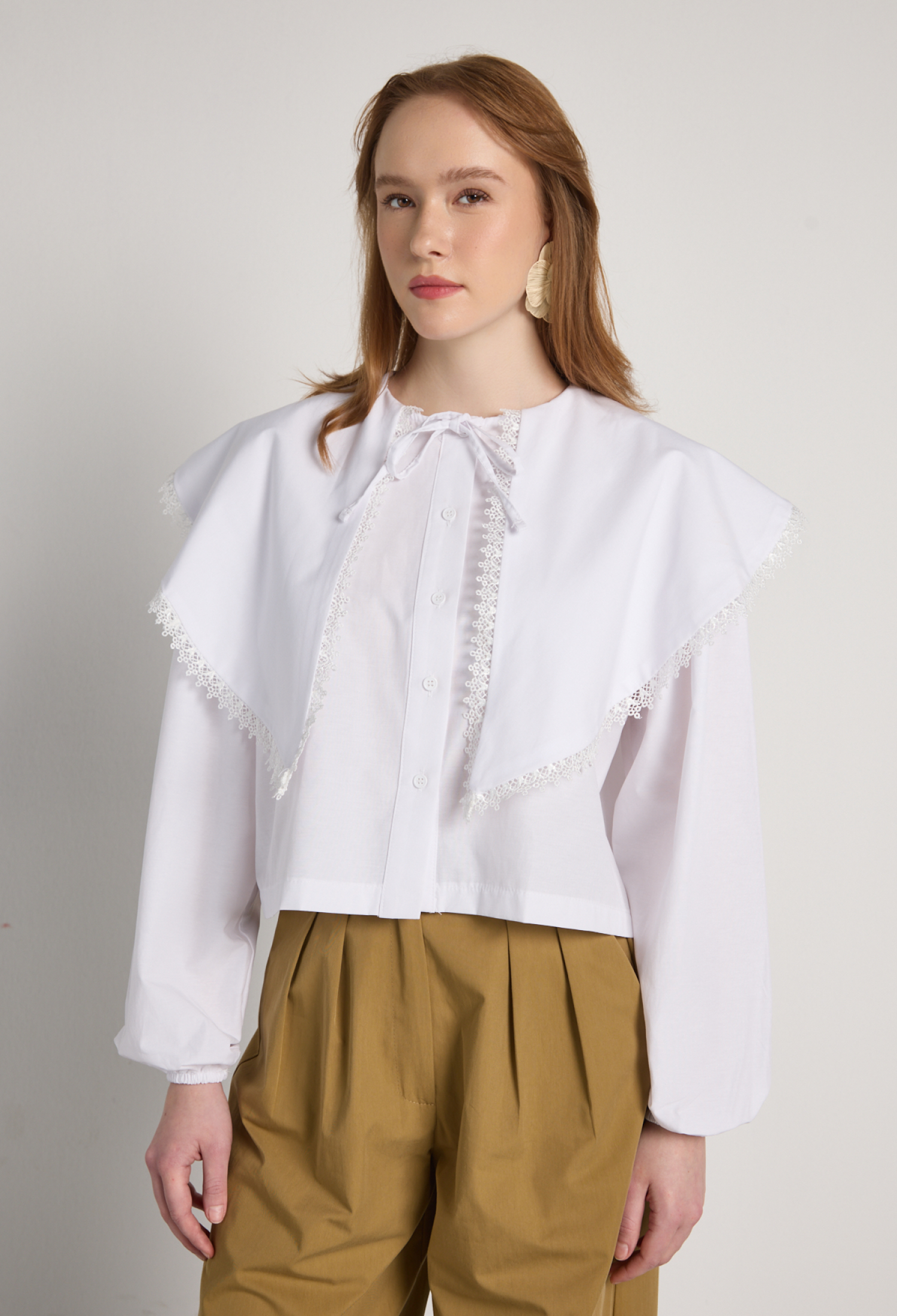 White Vintage Elegant Shirt - Brand: First Angels - Women & Kids, Baby Clothes Wholesale - TheBS Women