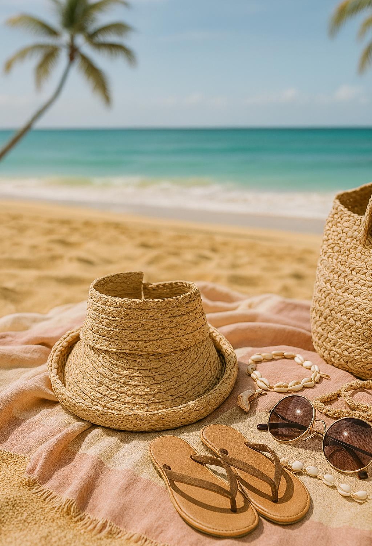 Beige Casual Boho Vintage Hat For Summer - Brand: Axesoire - Women & Kids, Baby Clothes Wholesale - TheBS Women