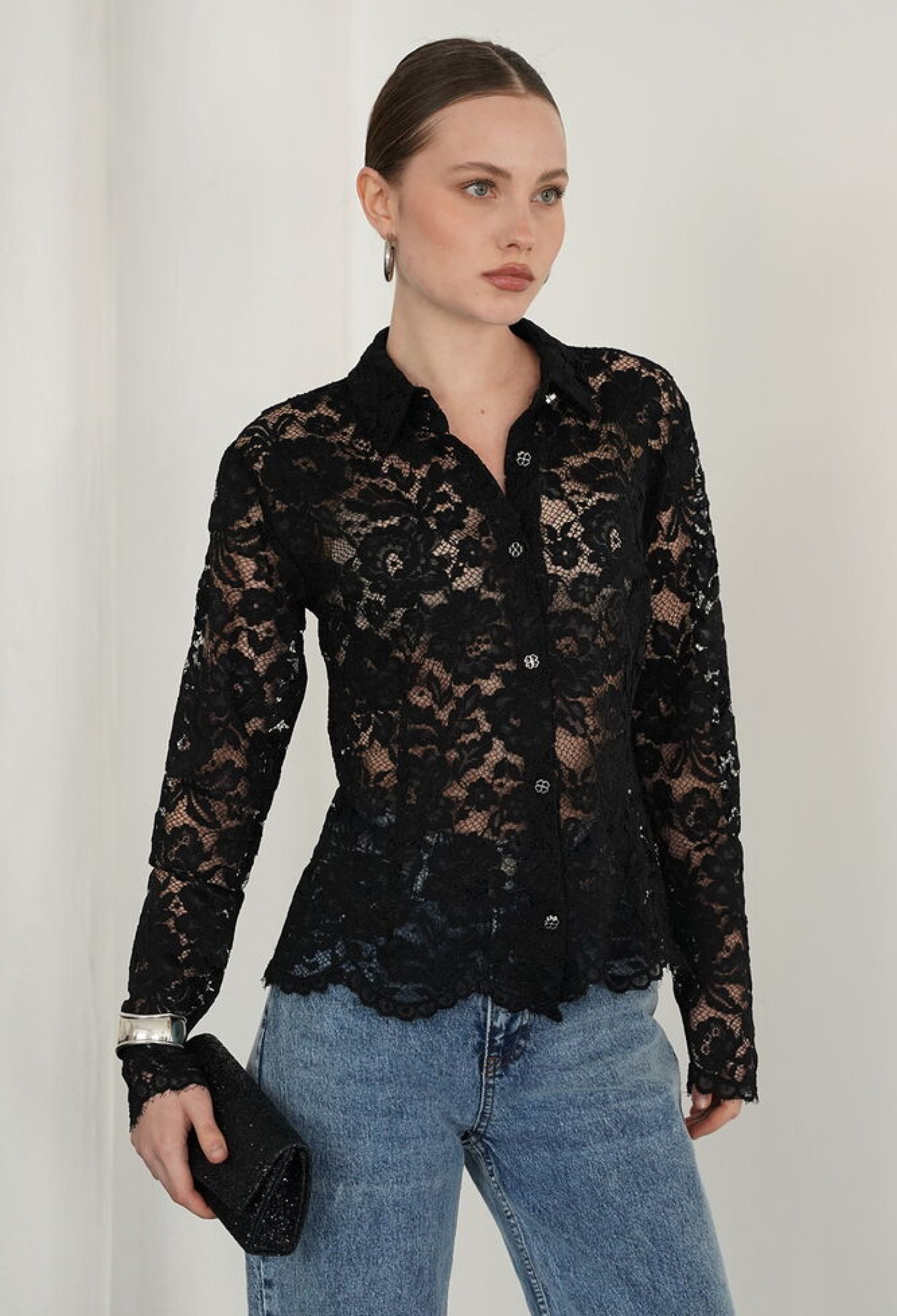 Elegant Floral Slim Fit Shirt - Brand: Topshow - Women & Kids, Baby Clothes Wholesale - TheBS Women