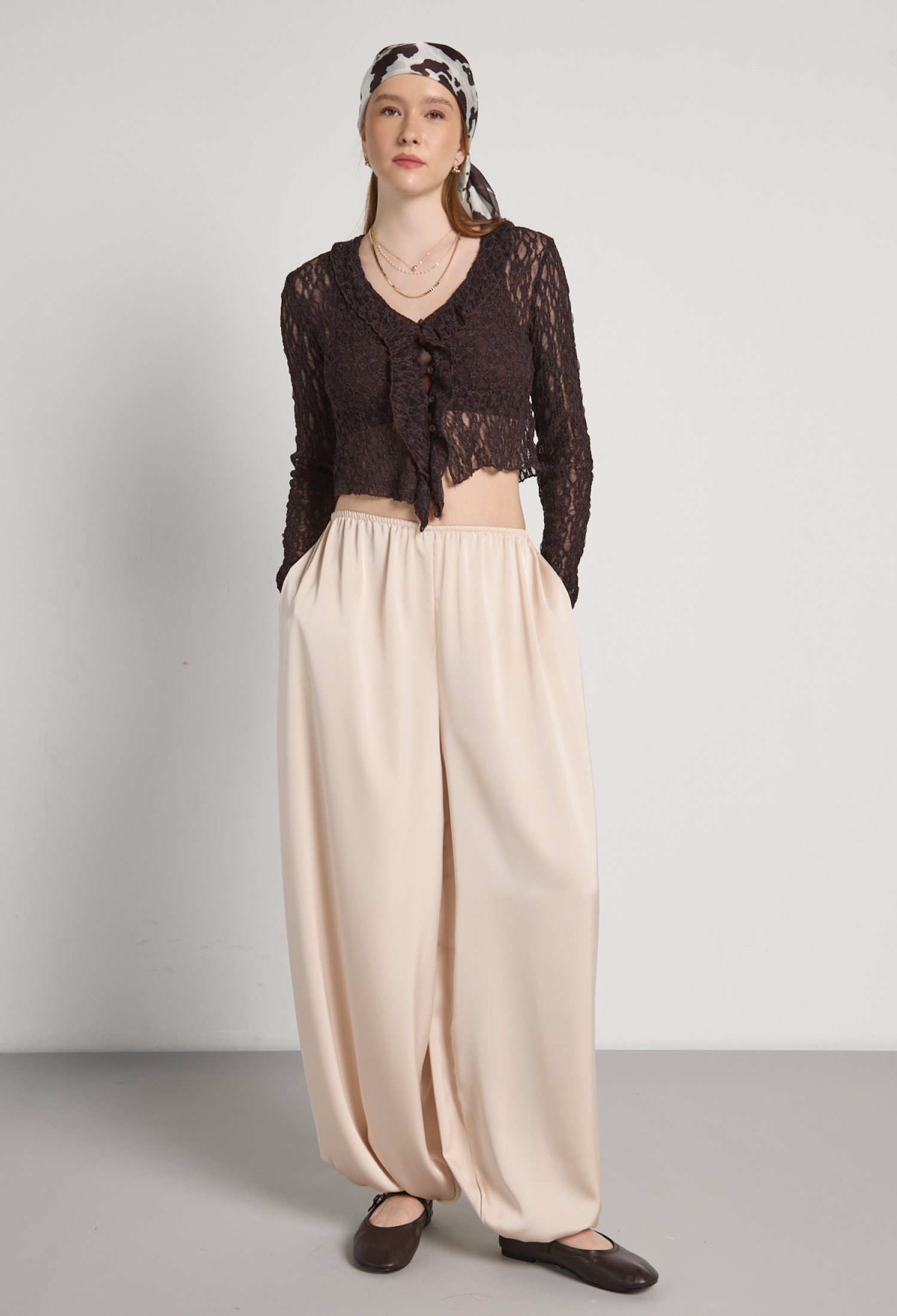 Beige Boho Casual Harem Pants - Brand: First Angels - Women & Kids, Baby Clothes Wholesale - TheBS Women
