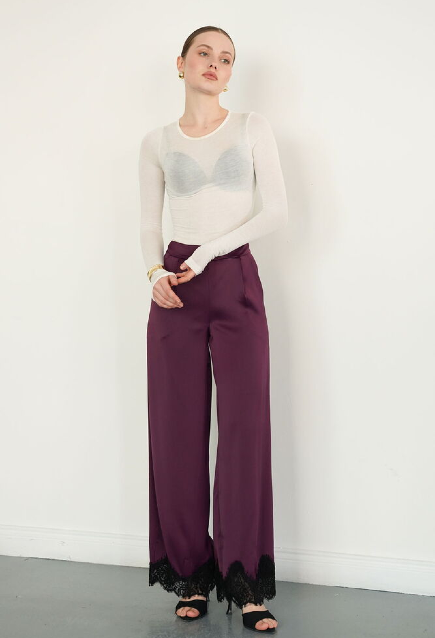 Purple Palazzo Pants - Brand: Topshow - Women & Kids, Baby Clothes Wholesale - TheBS Women