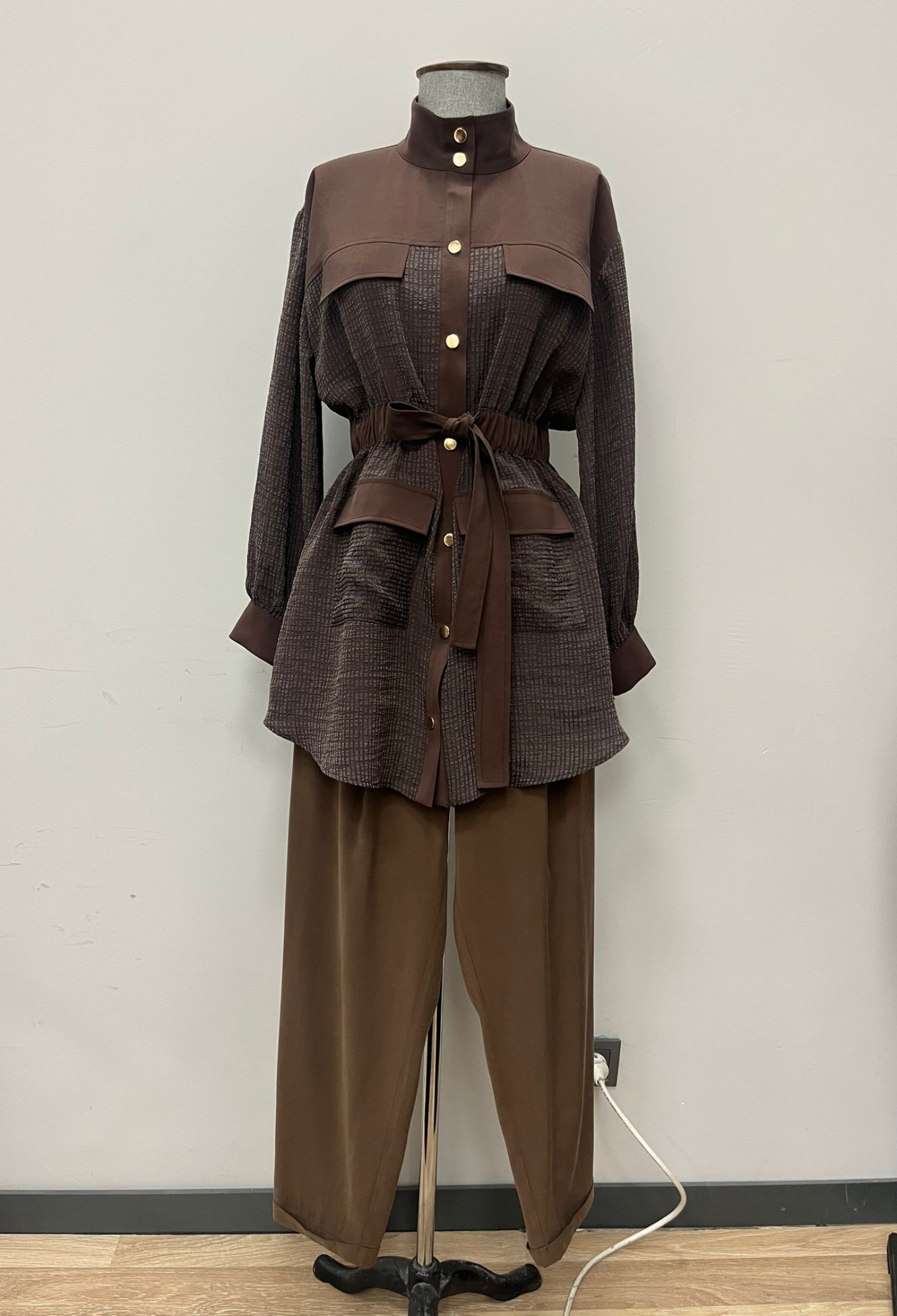 Brown Modest Casual Elegant Set - Brand: Puane - Women & Kids, Baby Clothes Wholesale - TheBS Women