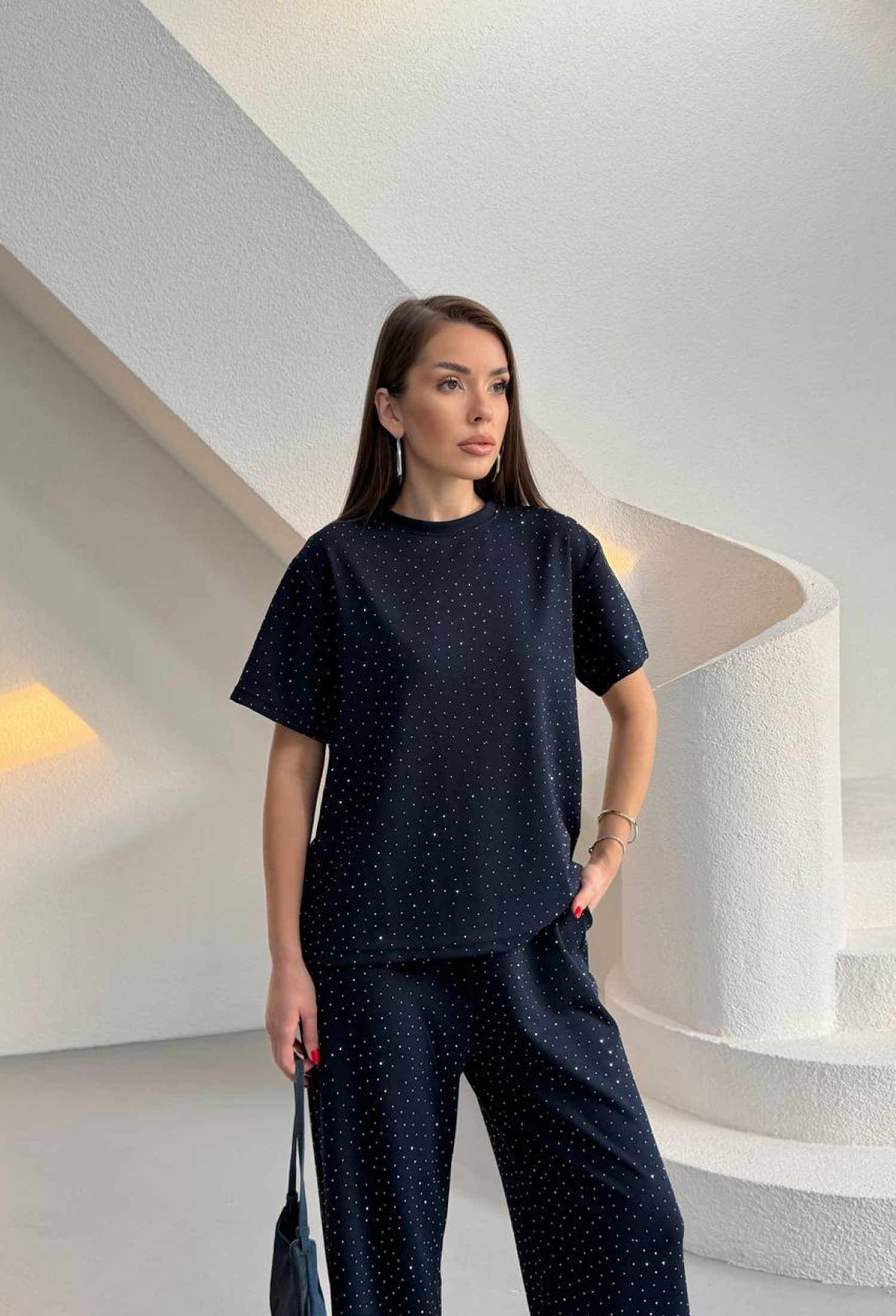 Black Sequined Palazzo Set - Brand: Mode Roy - Women & Kids, Baby Clothes Wholesale - TheBS Women