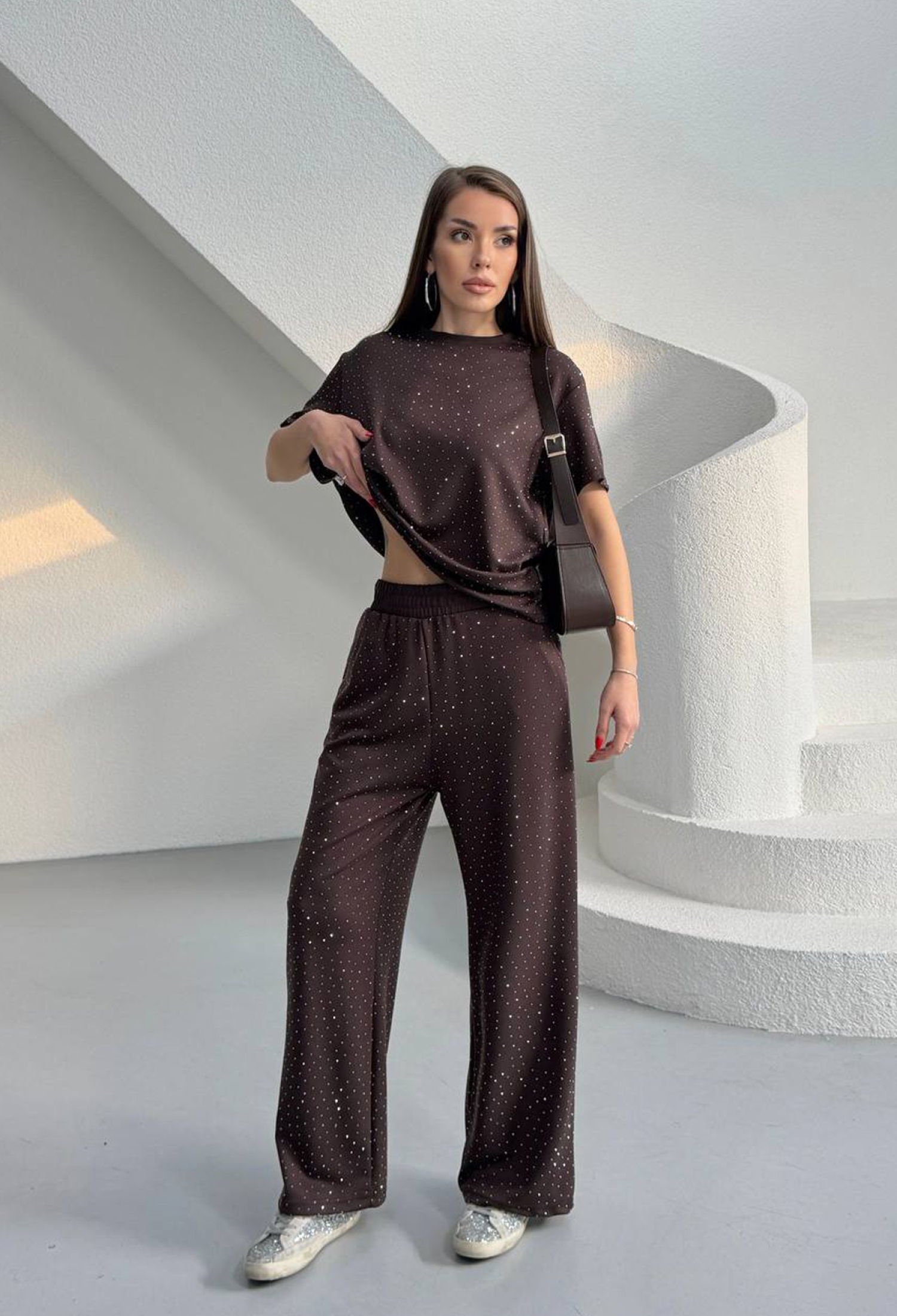 Black Polka Dot Casual Streetwear Set - Brand: Mode Roy - Women & Kids, Baby Clothes Wholesale - TheBS Women