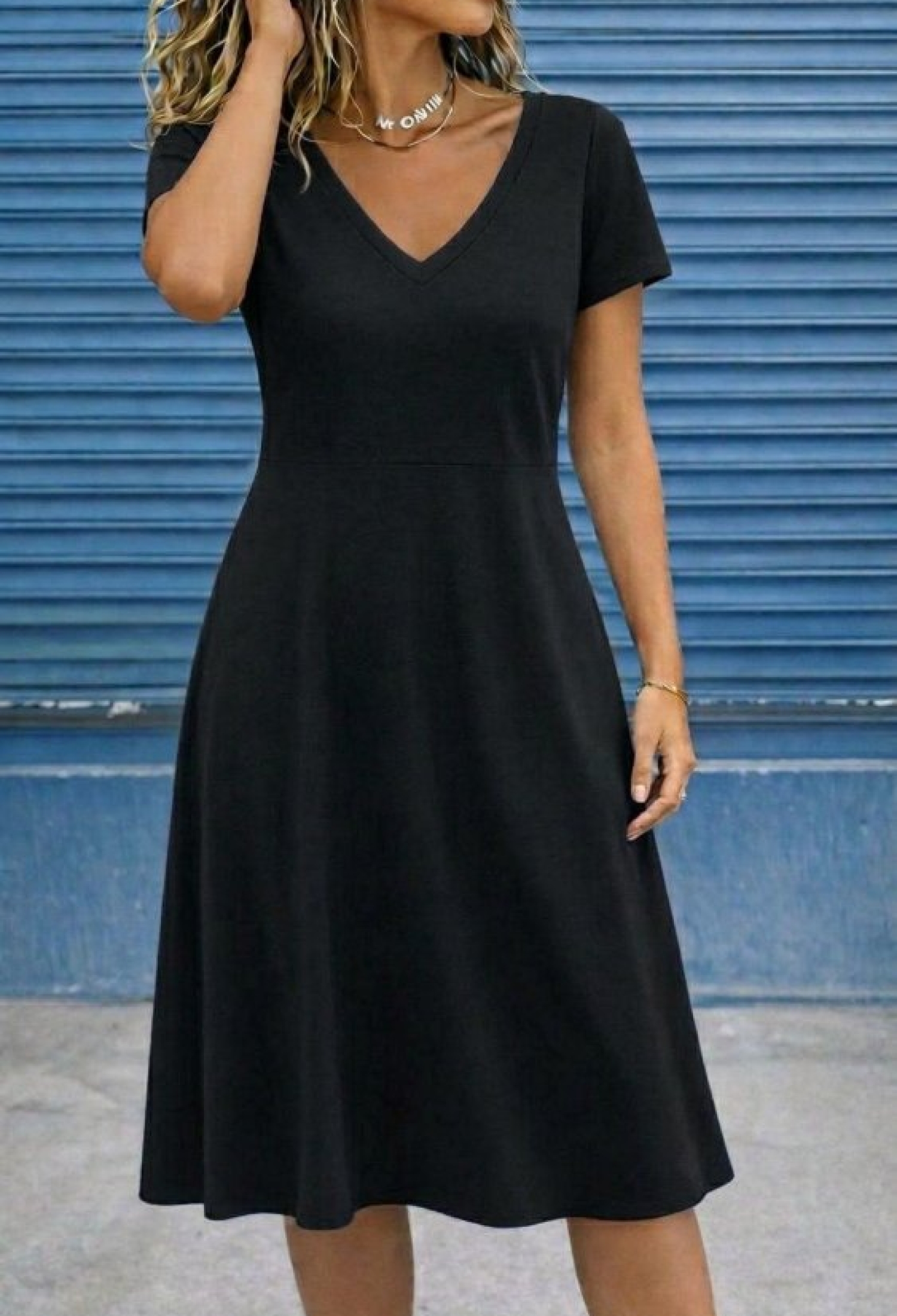 Fit And Flare V-Neck Dress - Brand: Janes - Women & Kids, Baby Clothes Wholesale - TheBS Women