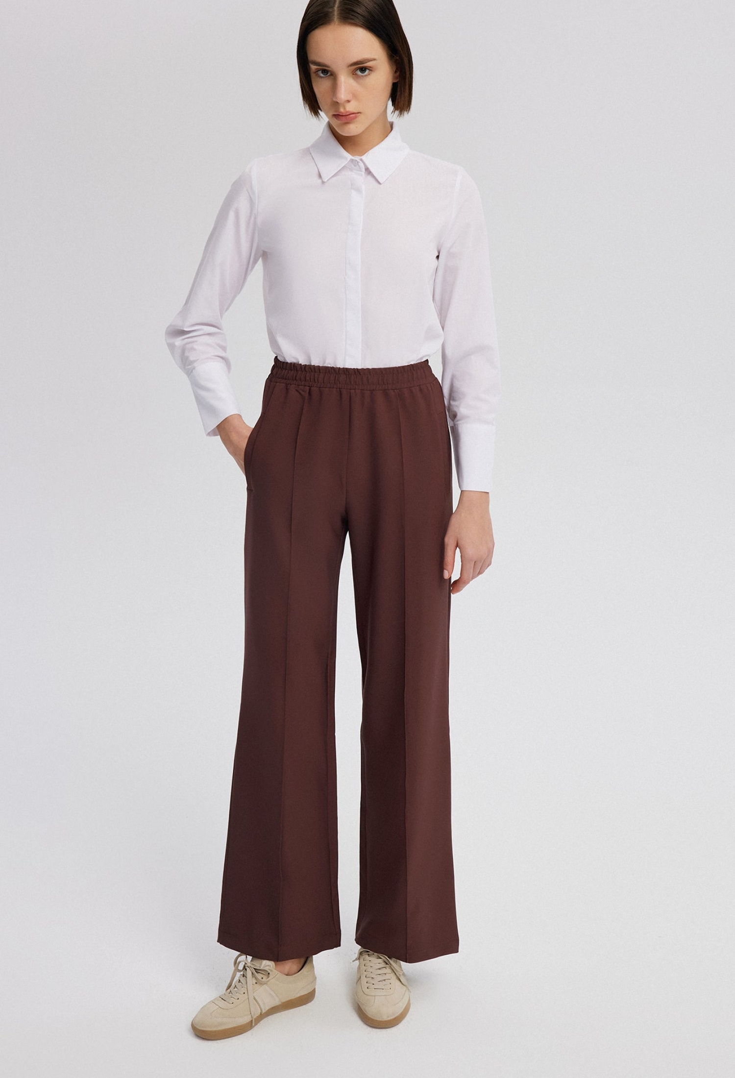 Palazzo Pants With High Waist And Wide Leg - Brand: Touche Prive - Women & Kids, Baby Clothes Wholesale - TheBS Women