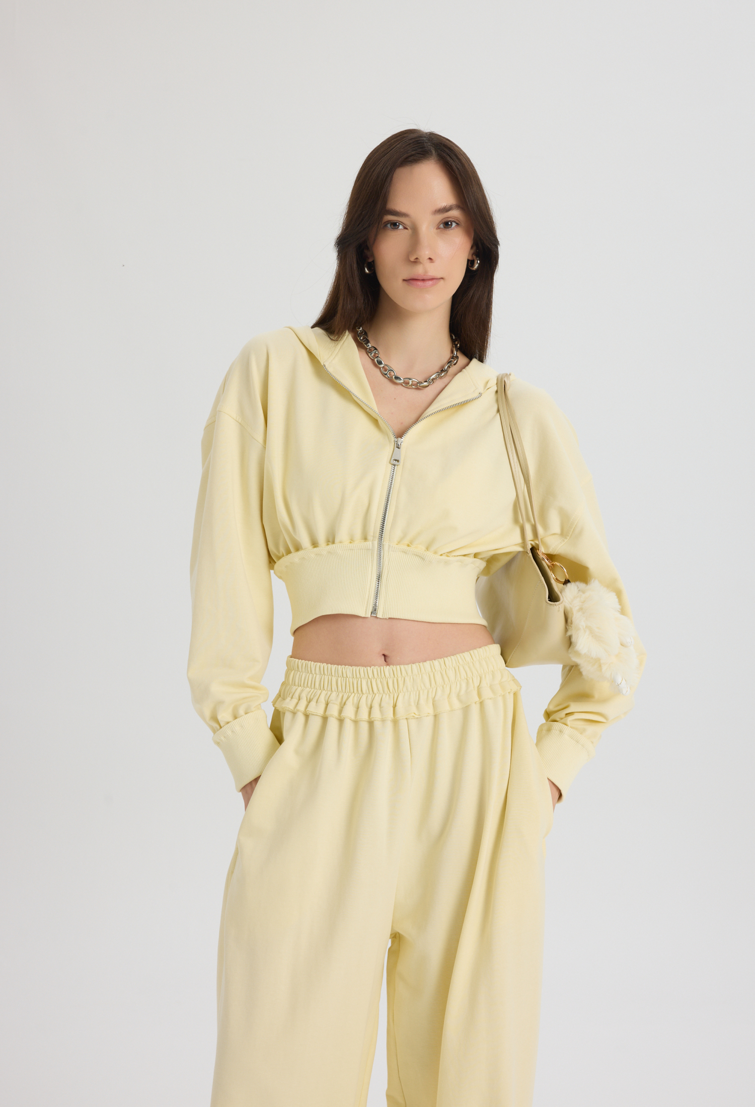 Beige Casual Sport Streetwear Set - Brand: Mai Collection - Women & Kids, Baby Clothes Wholesale - TheBS Women