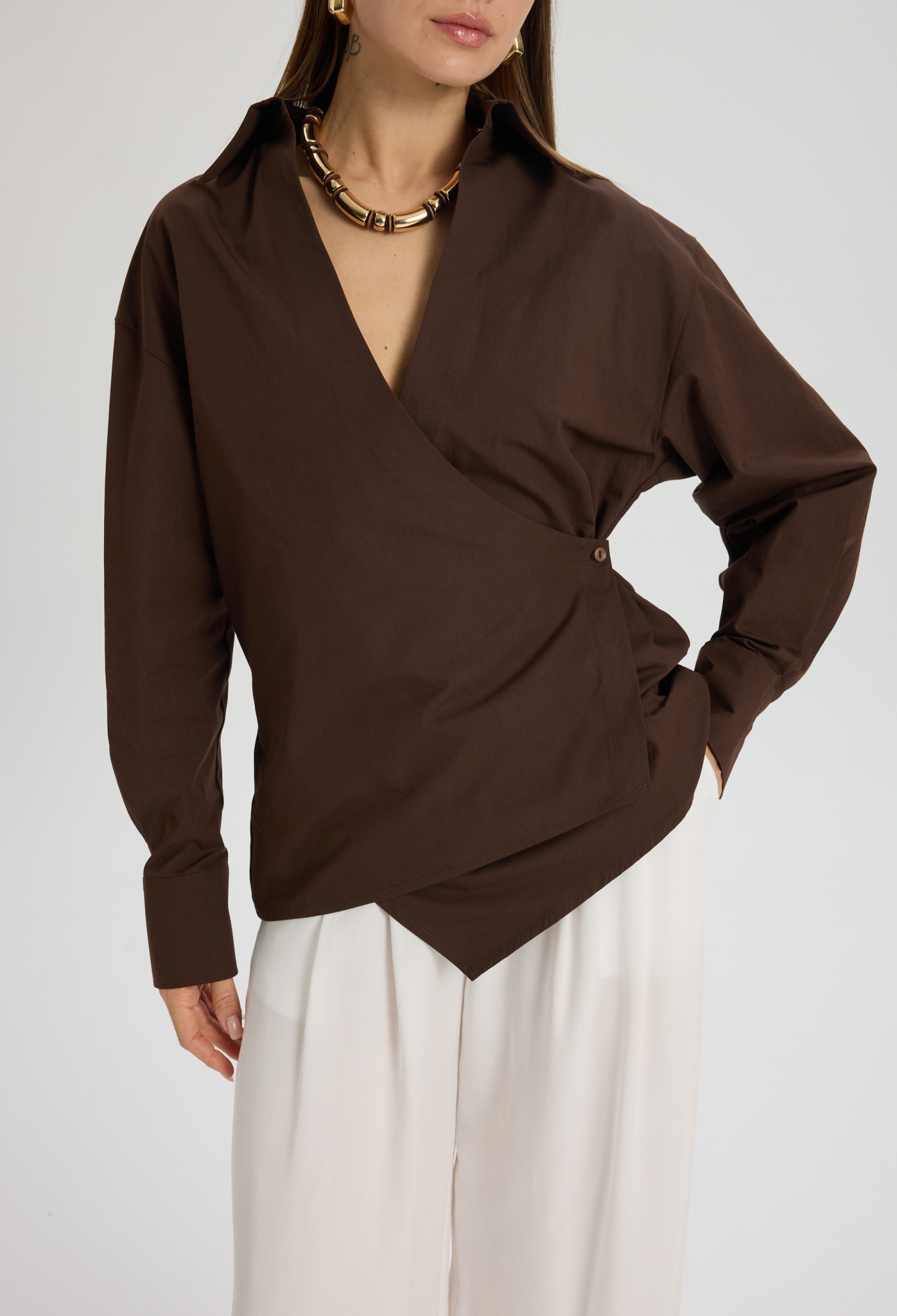 Elegant Formal Casual Preppy Shirt - Brand: Mai Collection - Women & Kids, Baby Clothes Wholesale - TheBS Women