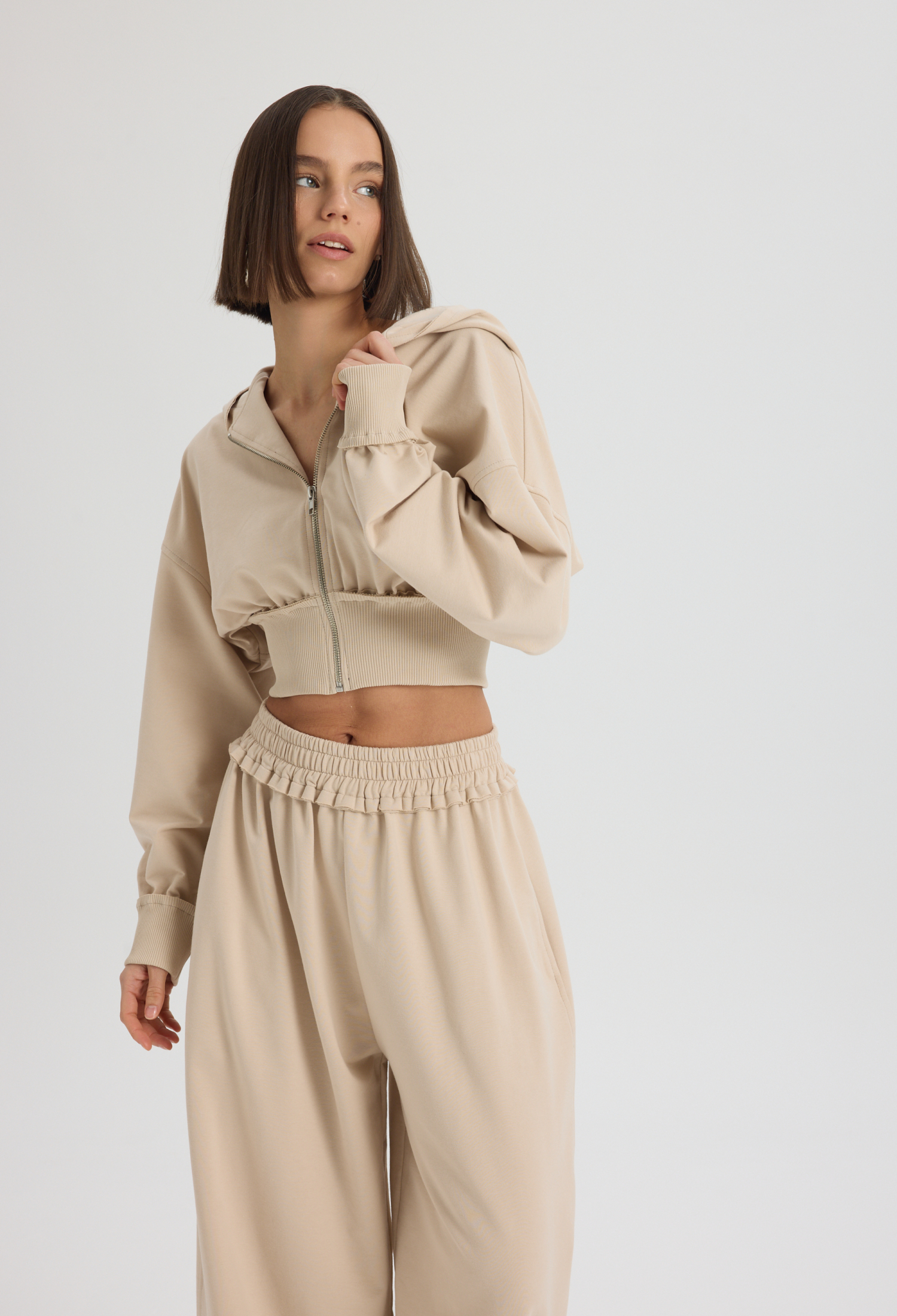 Beige Casual Sport Plus Size Set - Brand: Mai Collection - Women & Kids, Baby Clothes Wholesale - TheBS Women