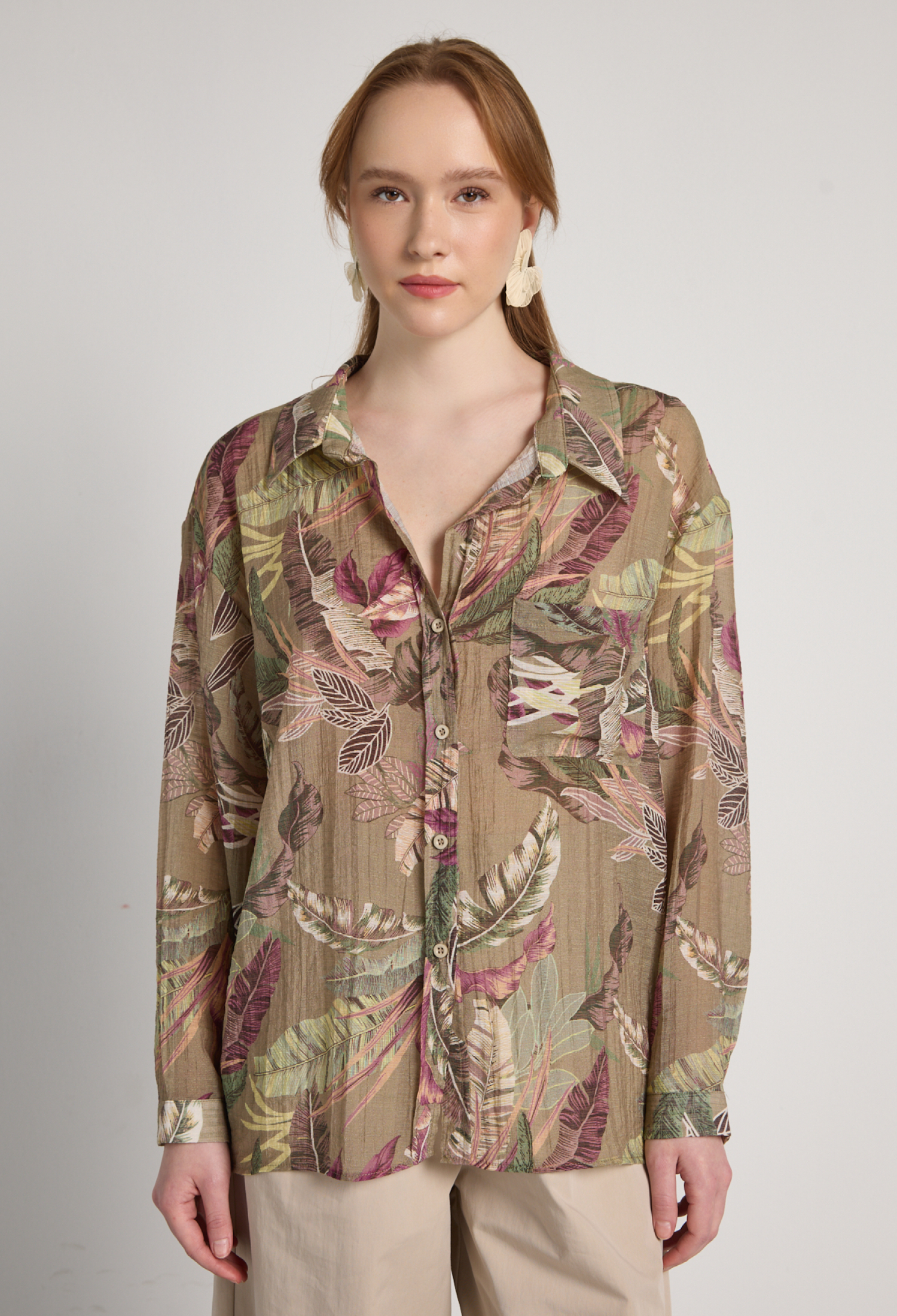 Floral Casual Buttoned Shirt - Brand: First Angels - Women & Kids, Baby Clothes Wholesale - TheBS Women