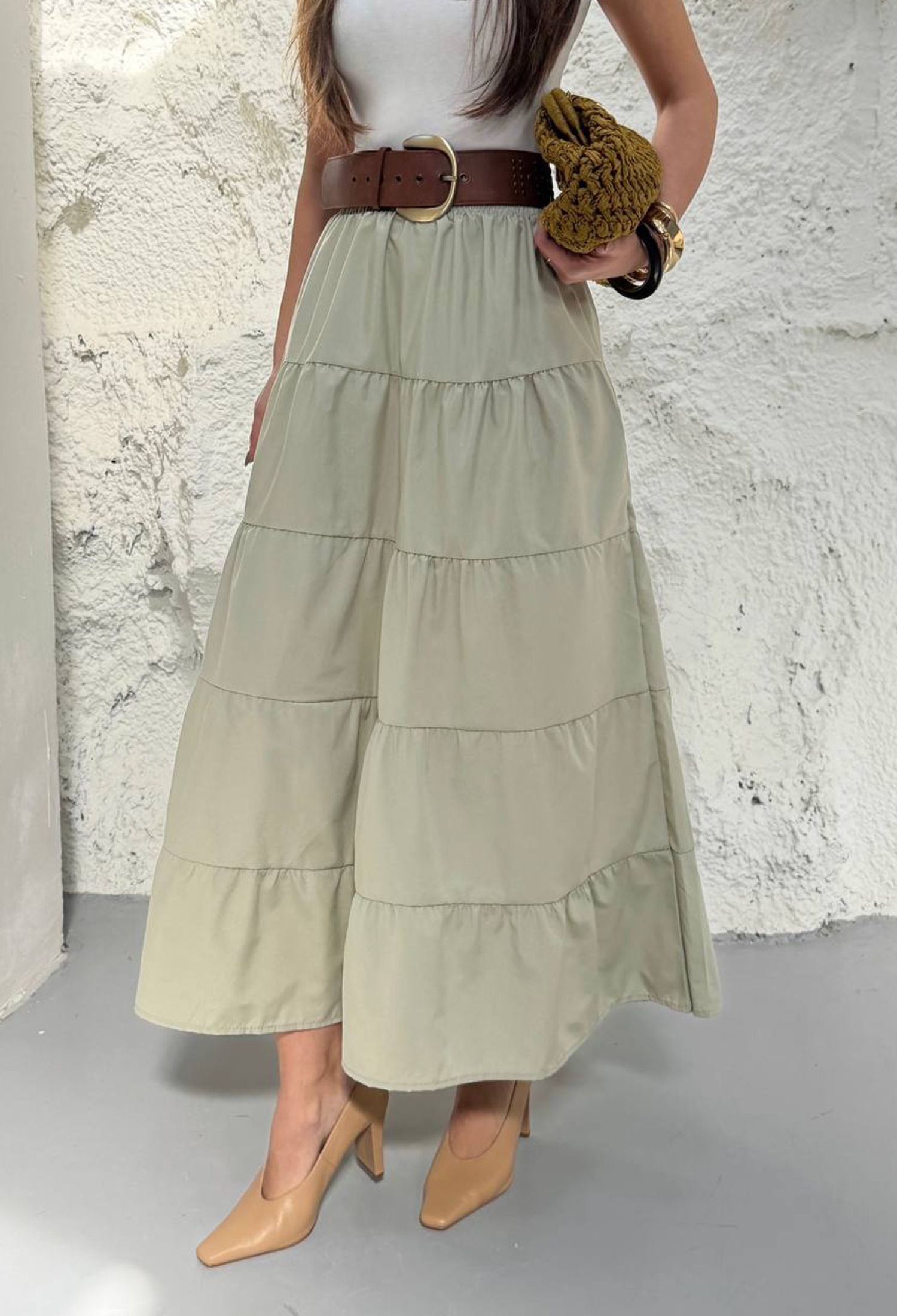 Layered Maxi Skirt - Brand: Mode Roy - Women & Kids, Baby Clothes Wholesale - TheBS Women