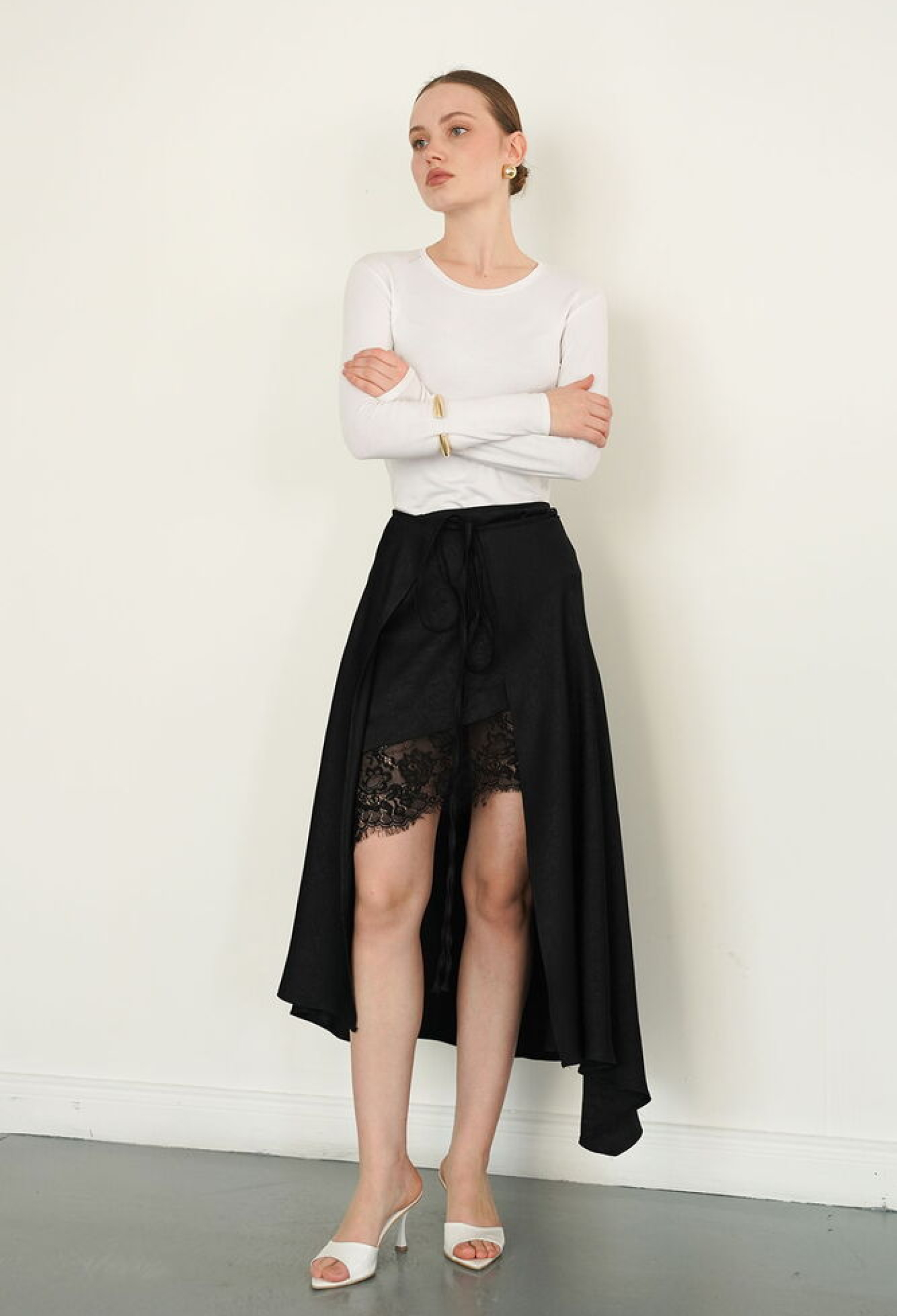 Elegant Asymmetrical Midi Skirt - Brand: Topshow - Women & Kids, Baby Clothes Wholesale - TheBS Women