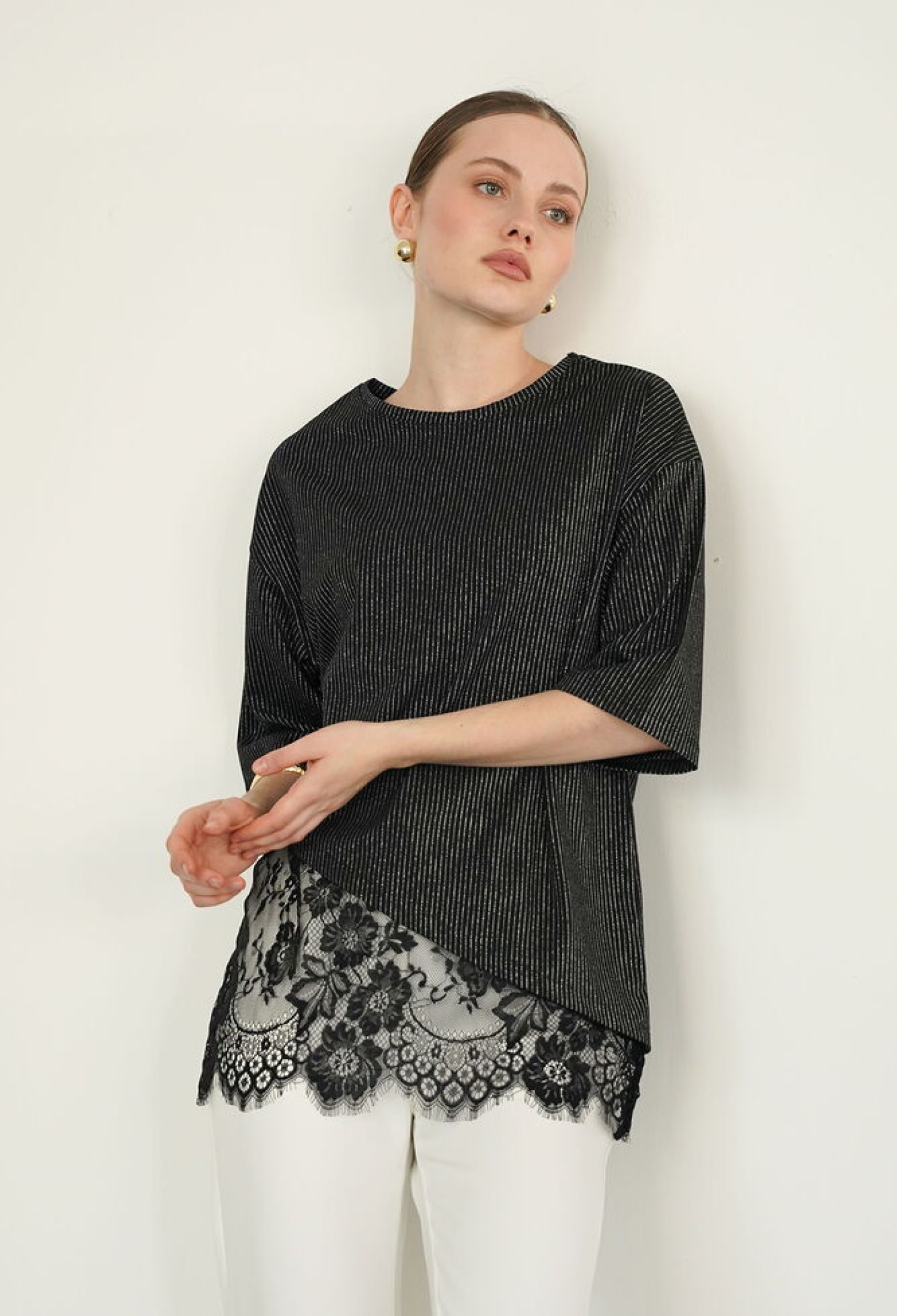 ElegantBlouse With Striped Floral Design - Brand: Topshow - Women & Kids, Baby Clothes Wholesale - TheBS Women