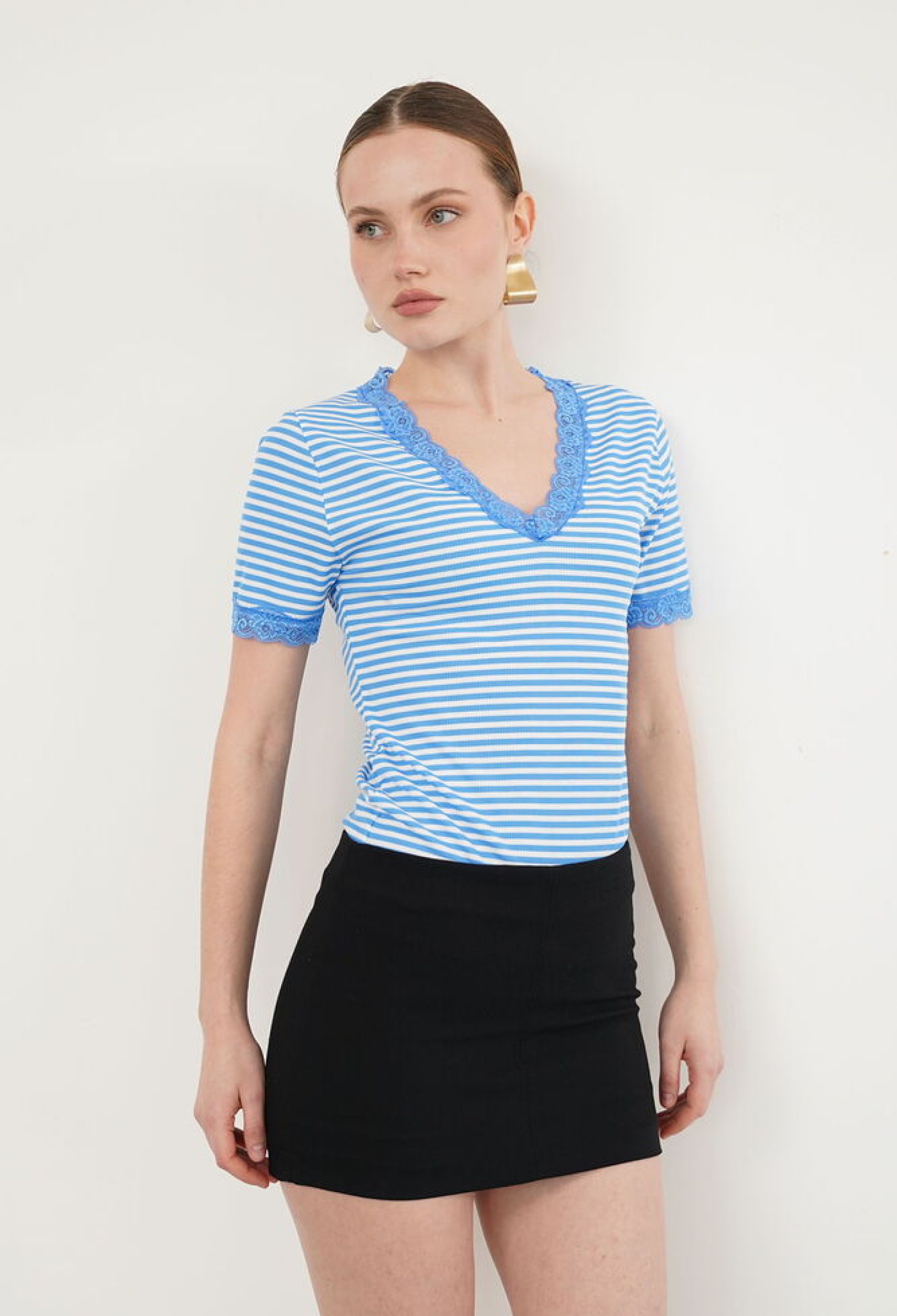 Casual Slim Fit V-Neck Blouse - Brand: Topshow - Women & Kids, Baby Clothes Wholesale - TheBS Women