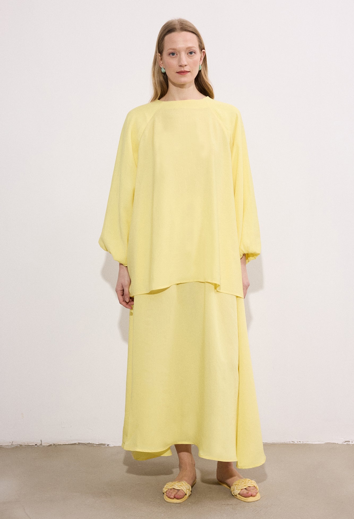 Modest Oversized Tunic With Boat Neck - Brand: Touche Prive - Women & Kids, Baby Clothes Wholesale - TheBS Women