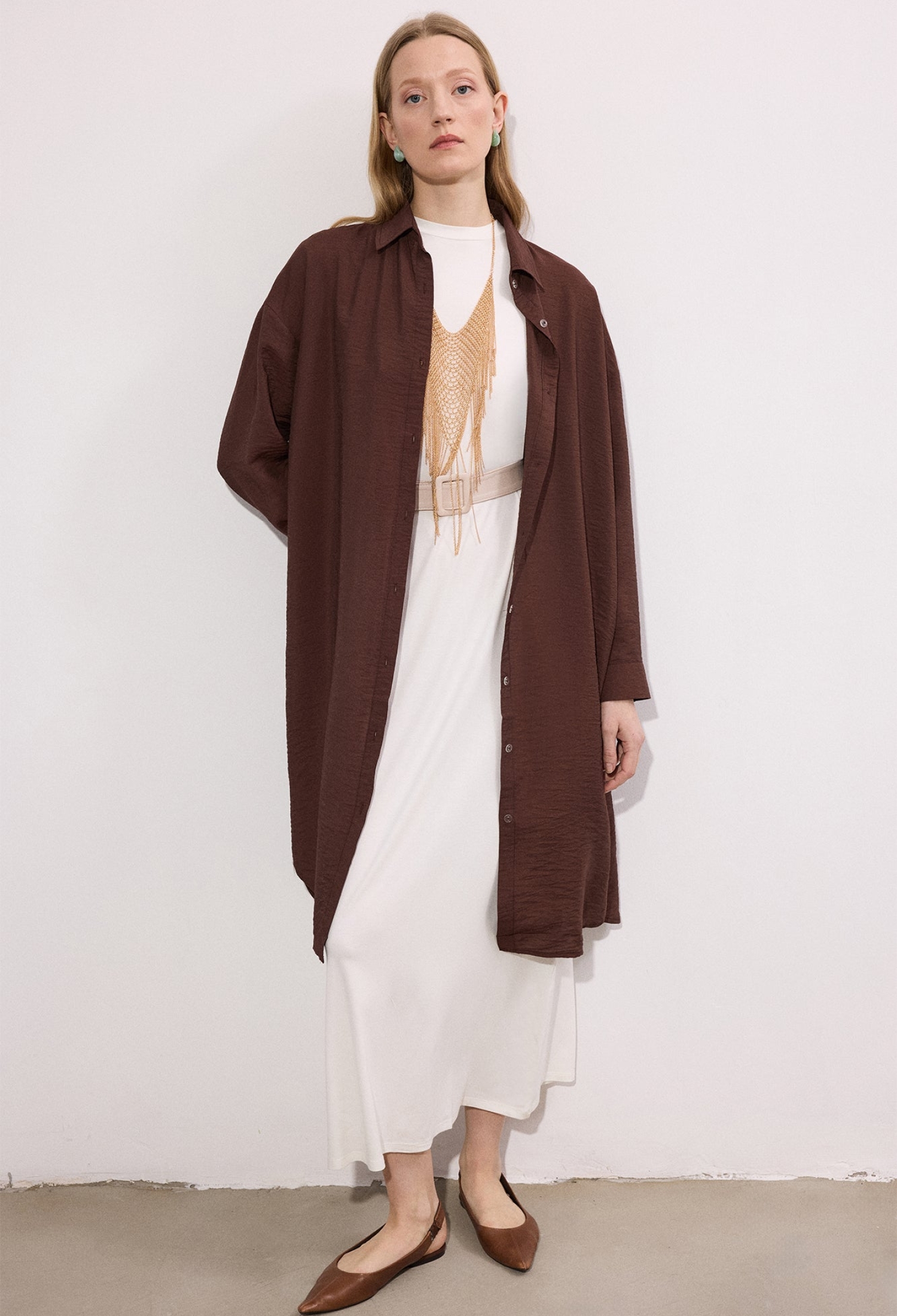 Casual Elegant Long Shirt - Brand: Touche Prive - Women & Kids, Baby Clothes Wholesale - TheBS Women