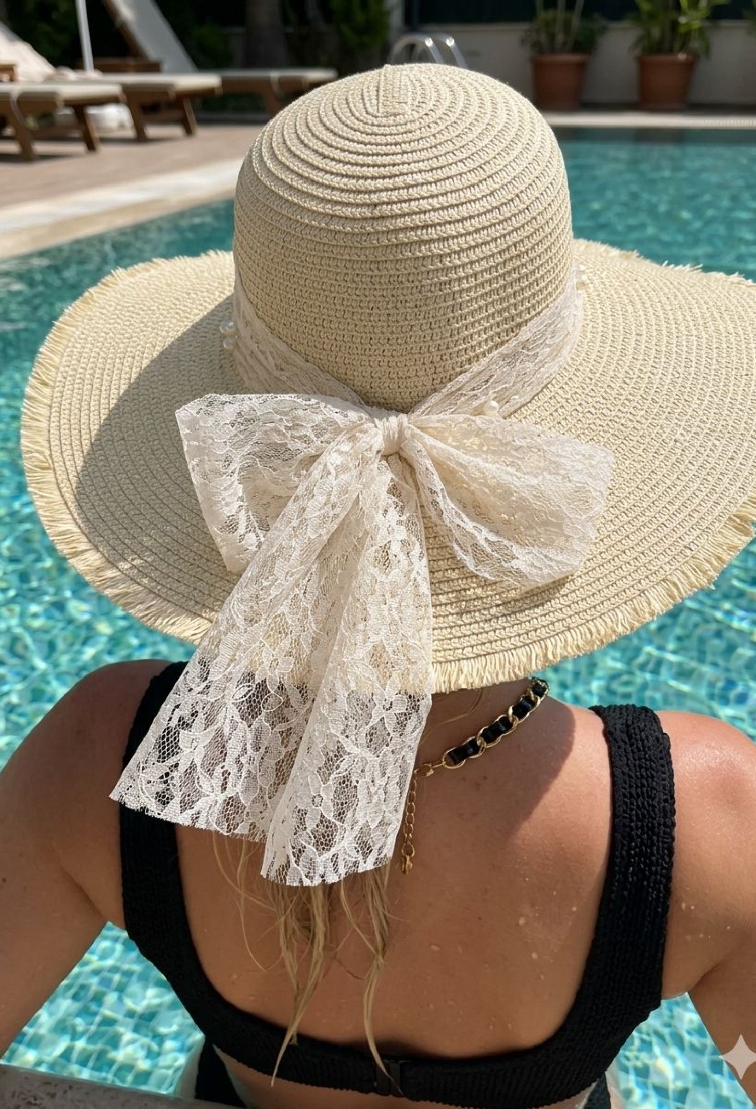 Beige Elegant Boho Hat For Summer & Spring - Brand: Axesoire - Women & Kids, Baby Clothes Wholesale - TheBS Women