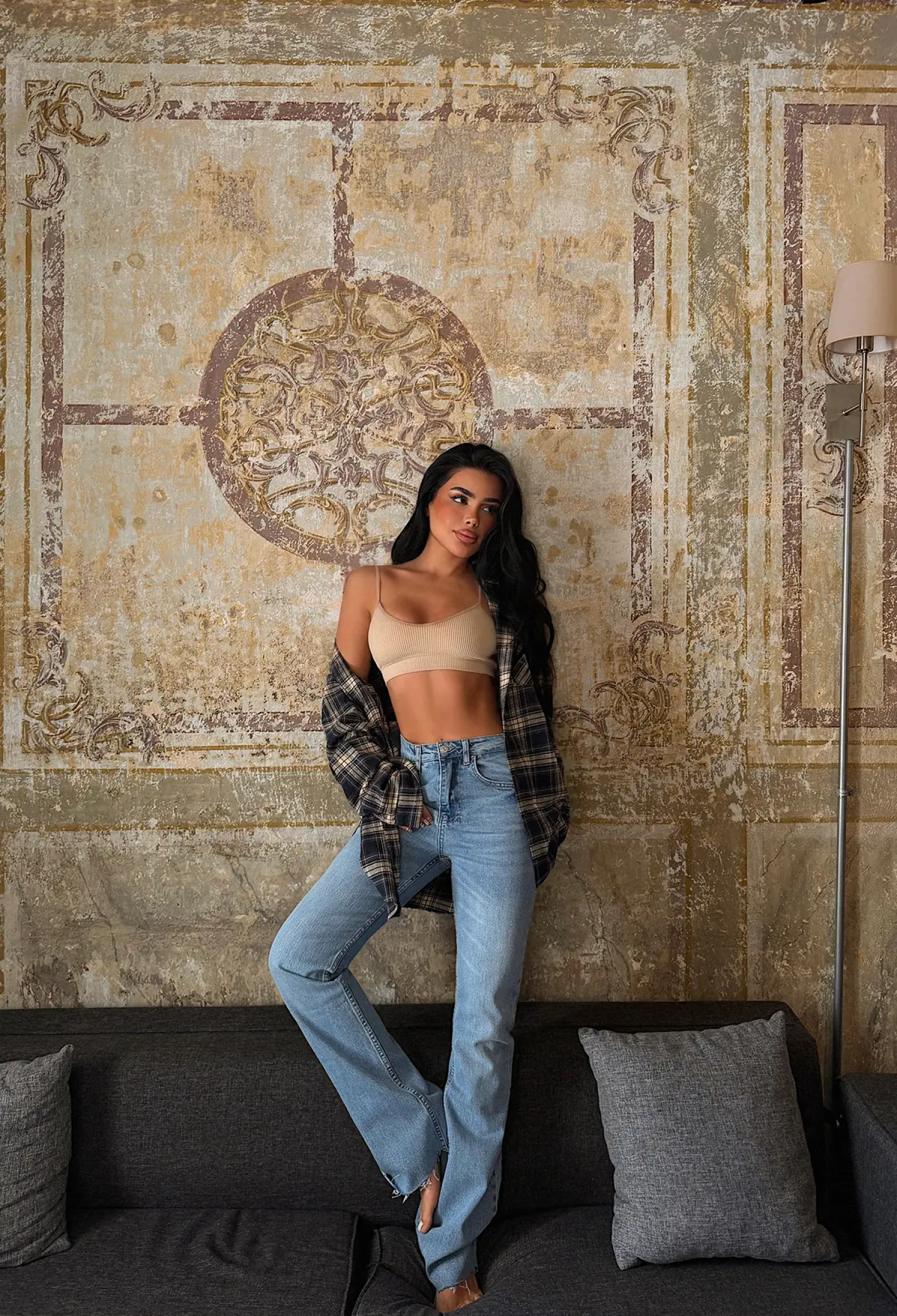 Mom Pants With High Waist And Buttoned Closure - Brand: EYYO ATELIER - Women & Kids, Baby Clothes Wholesale - TheBS Women