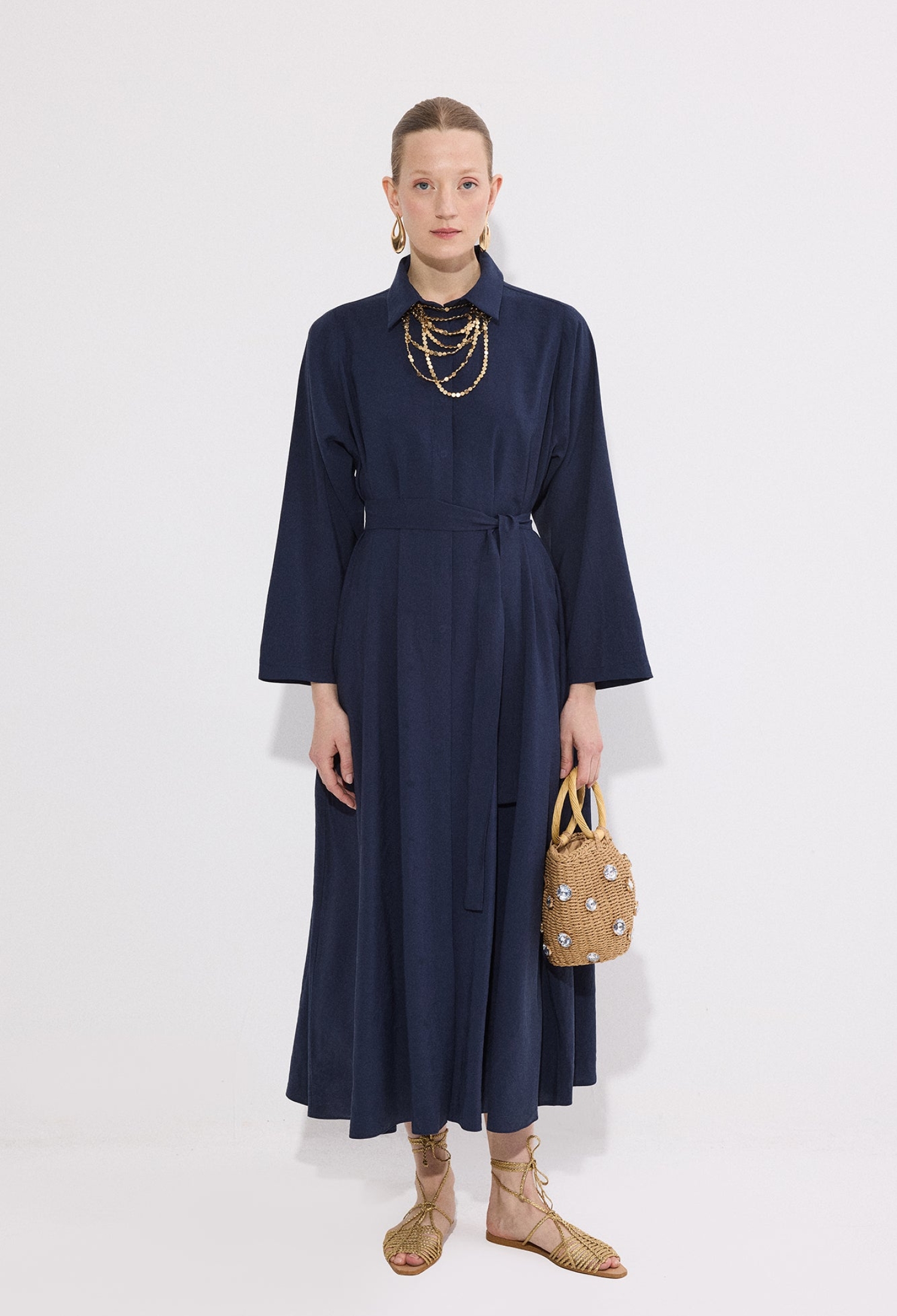 Modest Elegant Shirt Dress - Brand: Touche Prive - Women & Kids, Baby Clothes Wholesale - TheBS Women