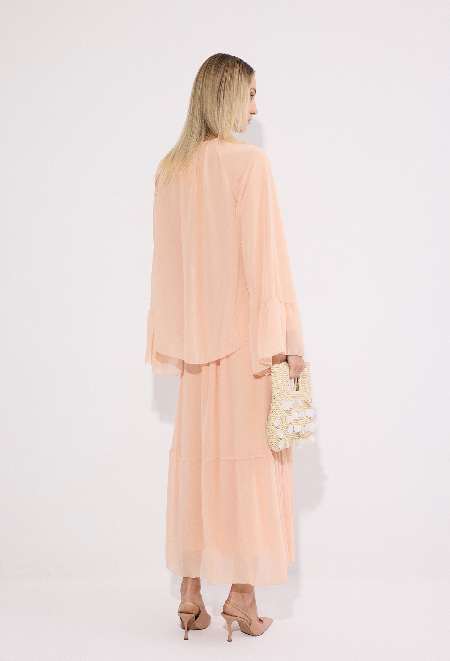 Beige A-Line Modest Elegant Formal Dress - Brand: Touche Prive - Women & Kids, Baby Clothes Wholesale - TheBS Women