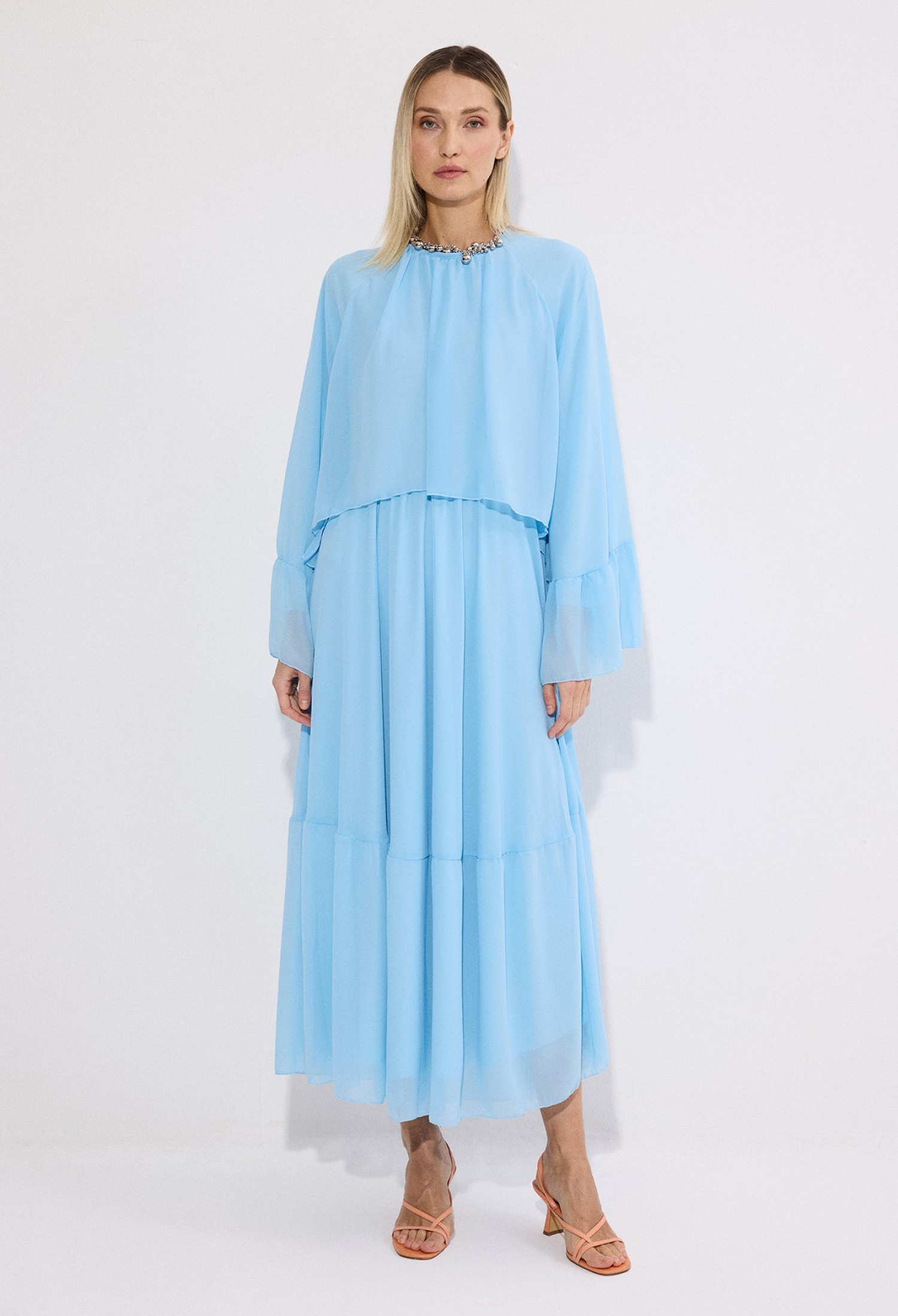 Elegant Floor Length Smock Dress - Brand: Touche Prive - Women & Kids, Baby Clothes Wholesale - TheBS Women