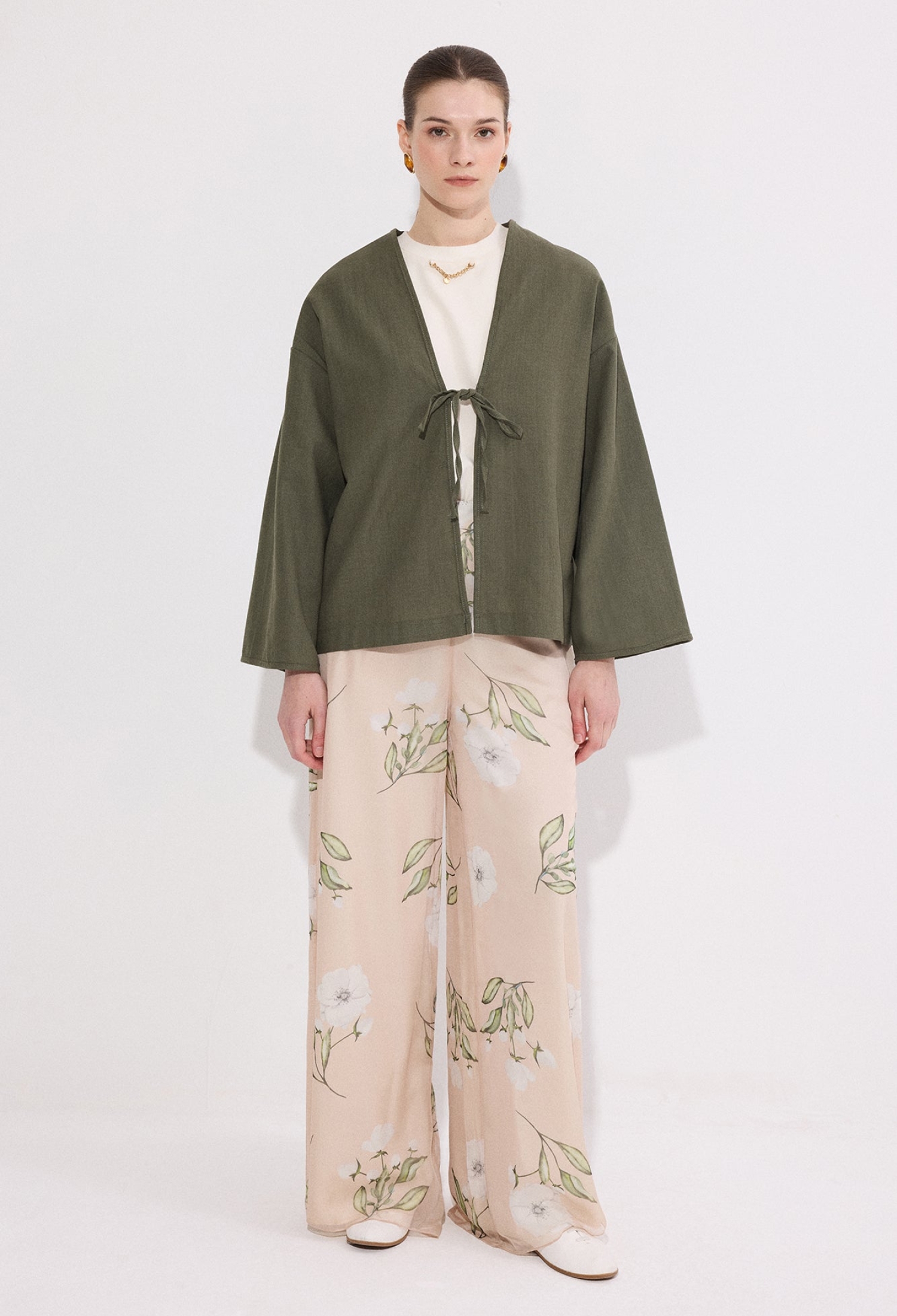 Kimono With Tie Closure And Oversized Fit - Brand: Touche Prive - Women & Kids, Baby Clothes Wholesale - TheBS Women