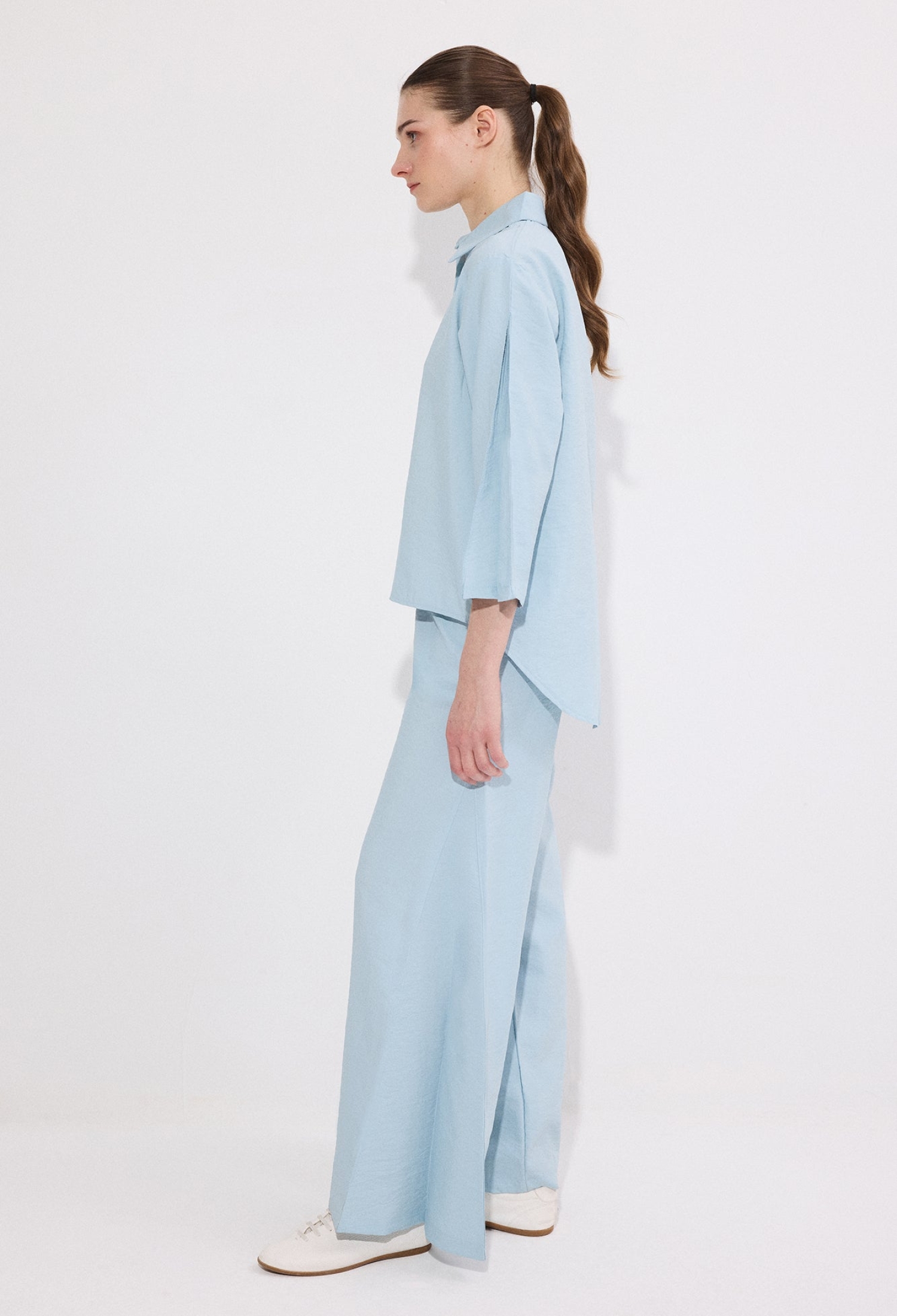 Palazzo Set With Notched Neck And Wide Leg - Brand: Touche Prive - Women & Kids, Baby Clothes Wholesale - TheBS Women