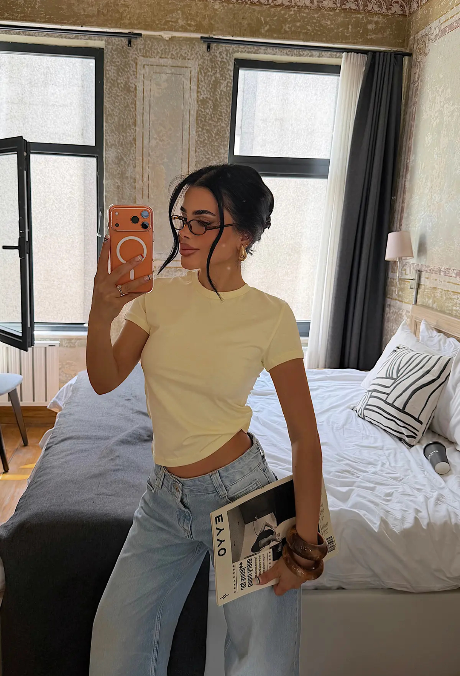 Casual Slim Fit Crew Neck Shirt - Brand: EYYO ATELIER - Women & Kids, Baby Clothes Wholesale - TheBS Women