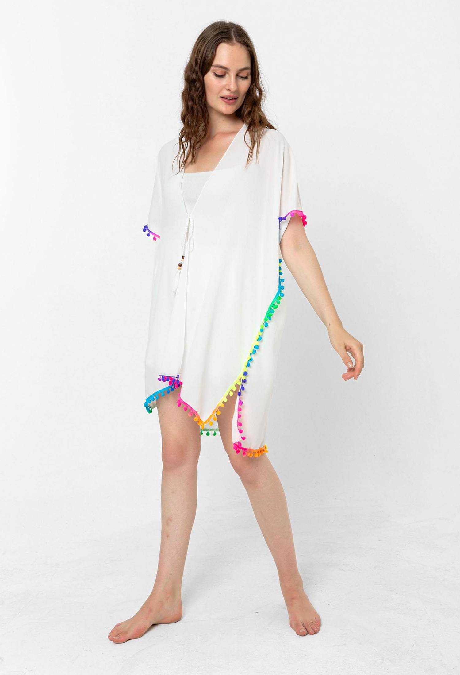 Colorful Tassel Detailed Pareo - Brand: Axesoire - Women & Kids, Baby Clothes Wholesale - TheBS Women