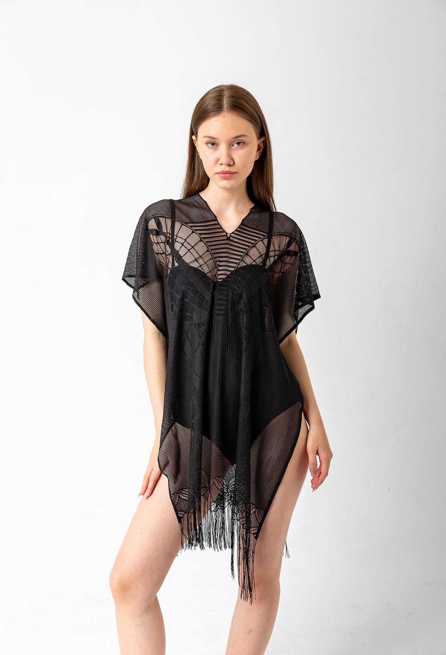 Butterfly Patterned Mesh Pareo - Brand: Axesoire - Women & Kids, Baby Clothes Wholesale - TheBS Women