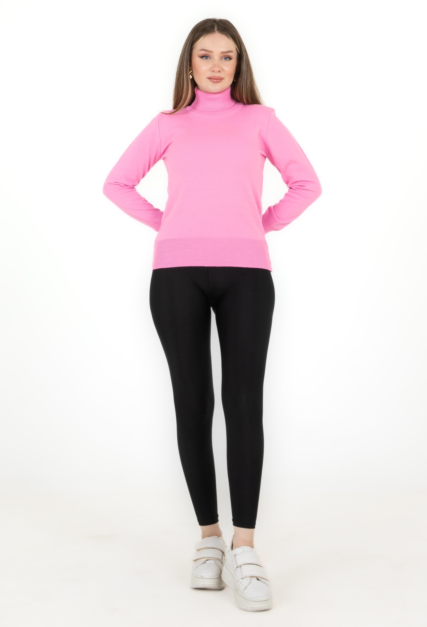 Turtleneck Basic Sweater - Brand: Sortie Collection - Women & Kids, Baby Clothes Wholesale - TheBS Women