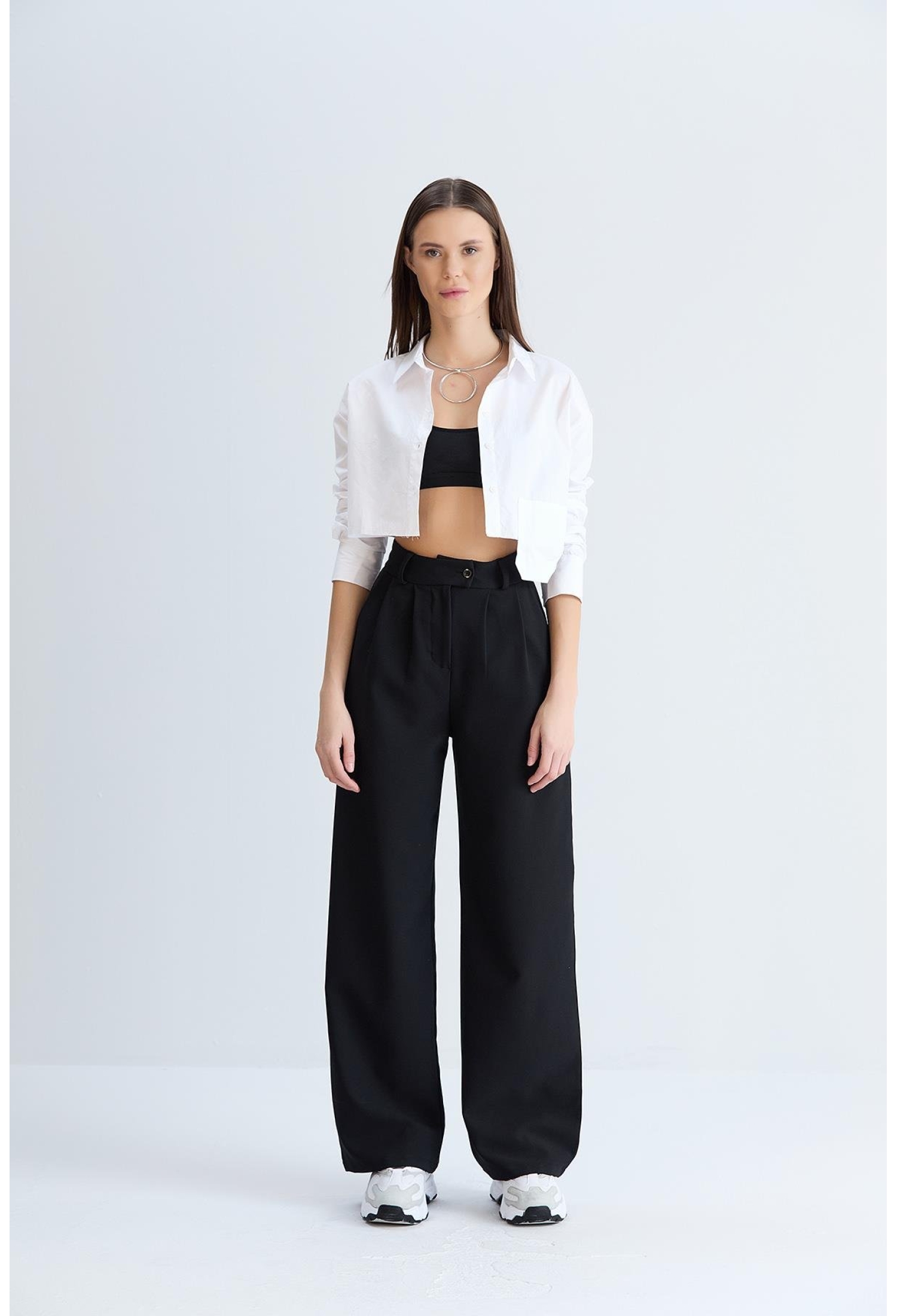 Relaxed Cut Classic Model Fabric Trousers - Brand: Sortie Collection - Women & Kids, Baby Clothes Wholesale - TheBS Women
