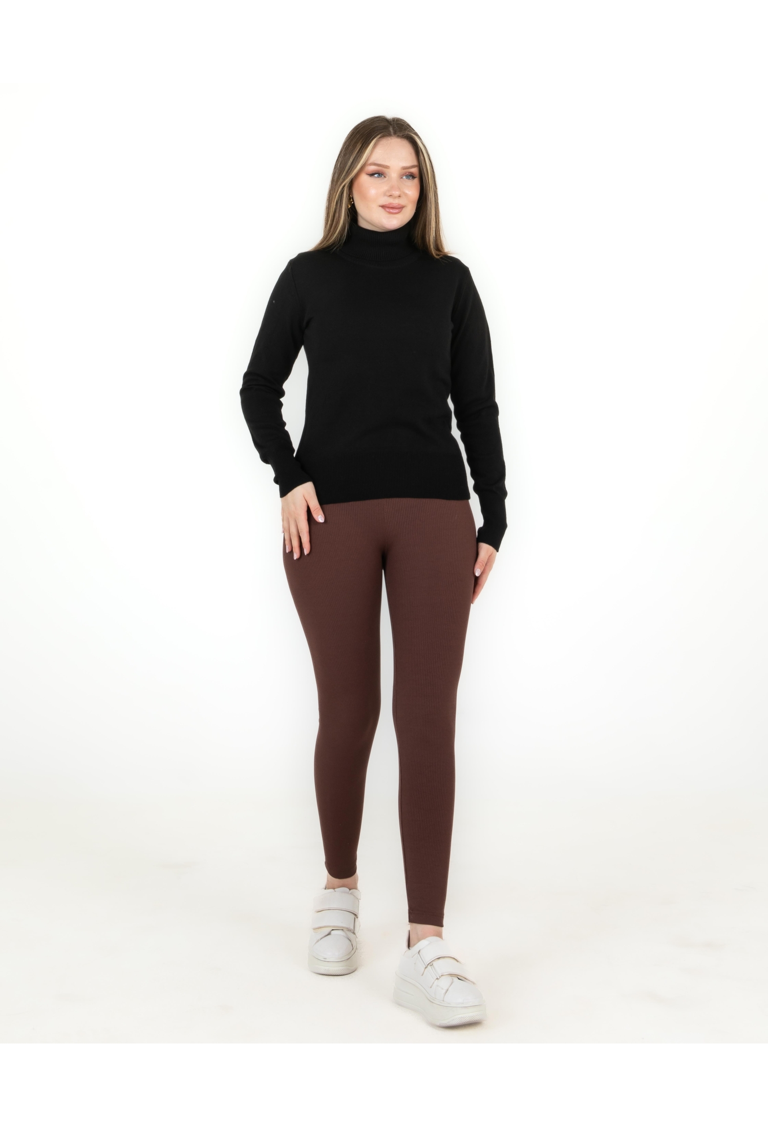 Turtleneck Basic Sweater - Brand: Sortie Collection - Women & Kids, Baby Clothes Wholesale - TheBS Women